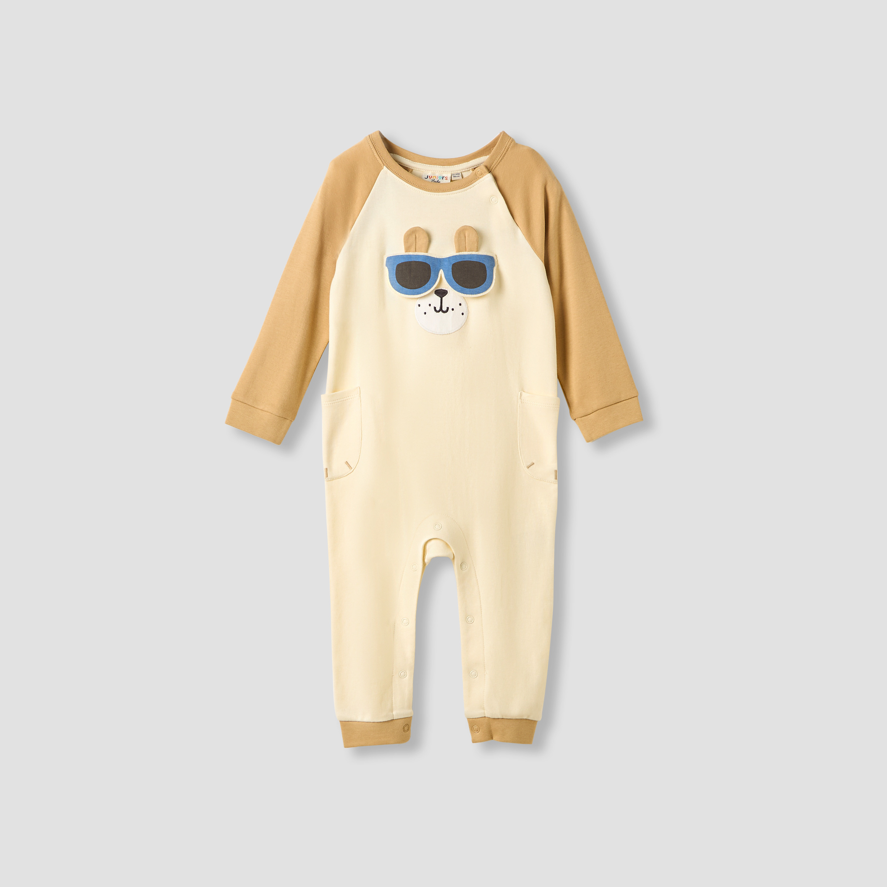 رومبر بأكمام طويلة وزخارف من جونيورز - طقم من قطعتين-baby-boys-clothing-rompers-image-4