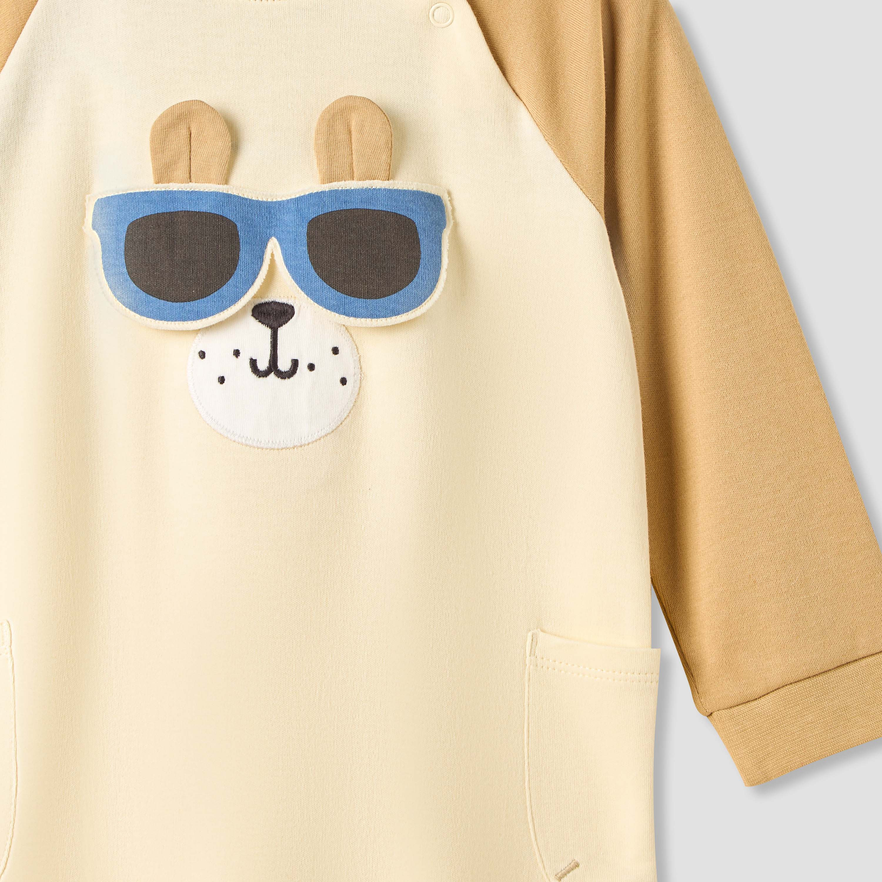 رومبر بأكمام طويلة وزخارف من جونيورز - طقم من قطعتين-baby-boys-clothing-rompers-image-5