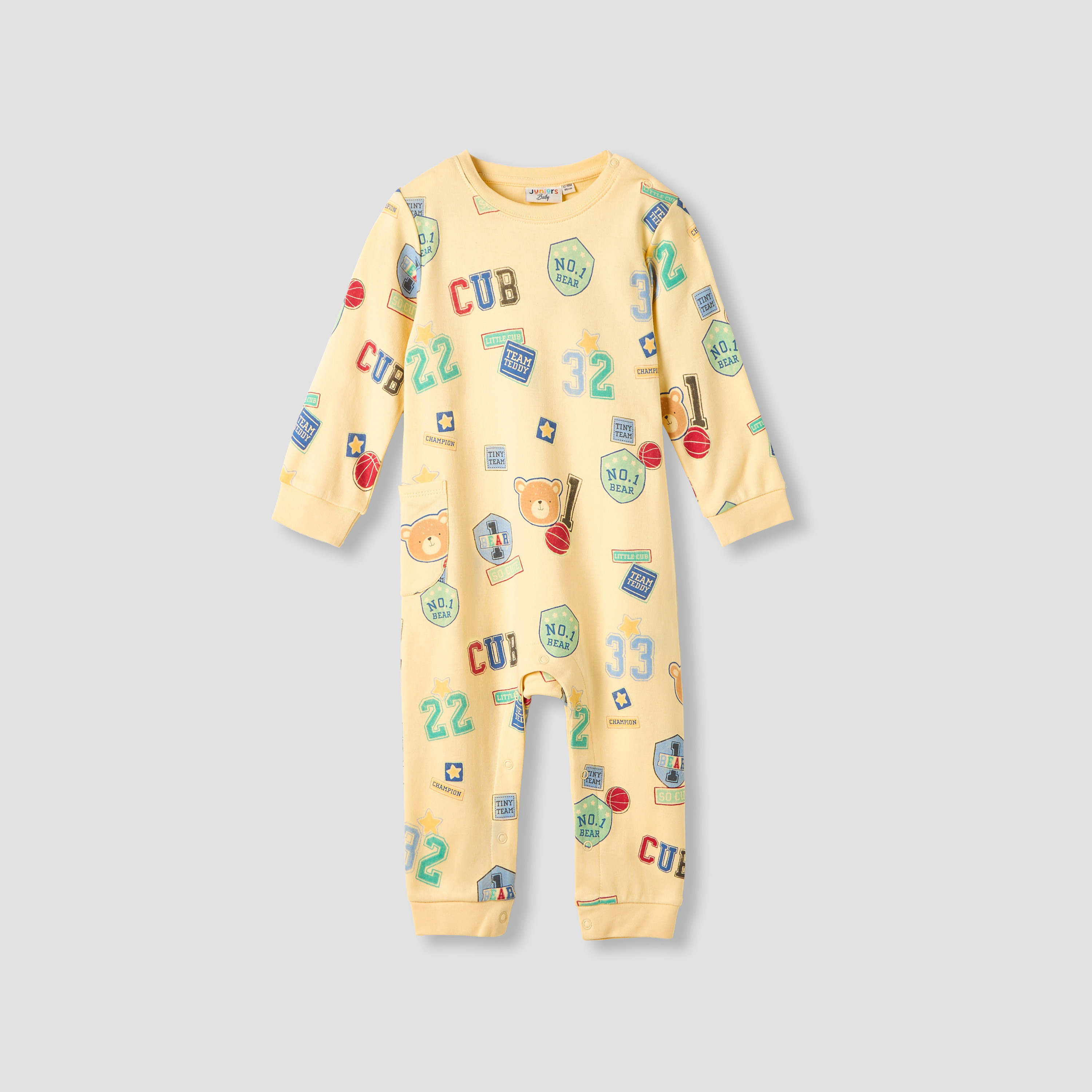Juniors Printed Romper with Long Sleeves - Set of 2-baby-boys-clothing-rompers-image-2
