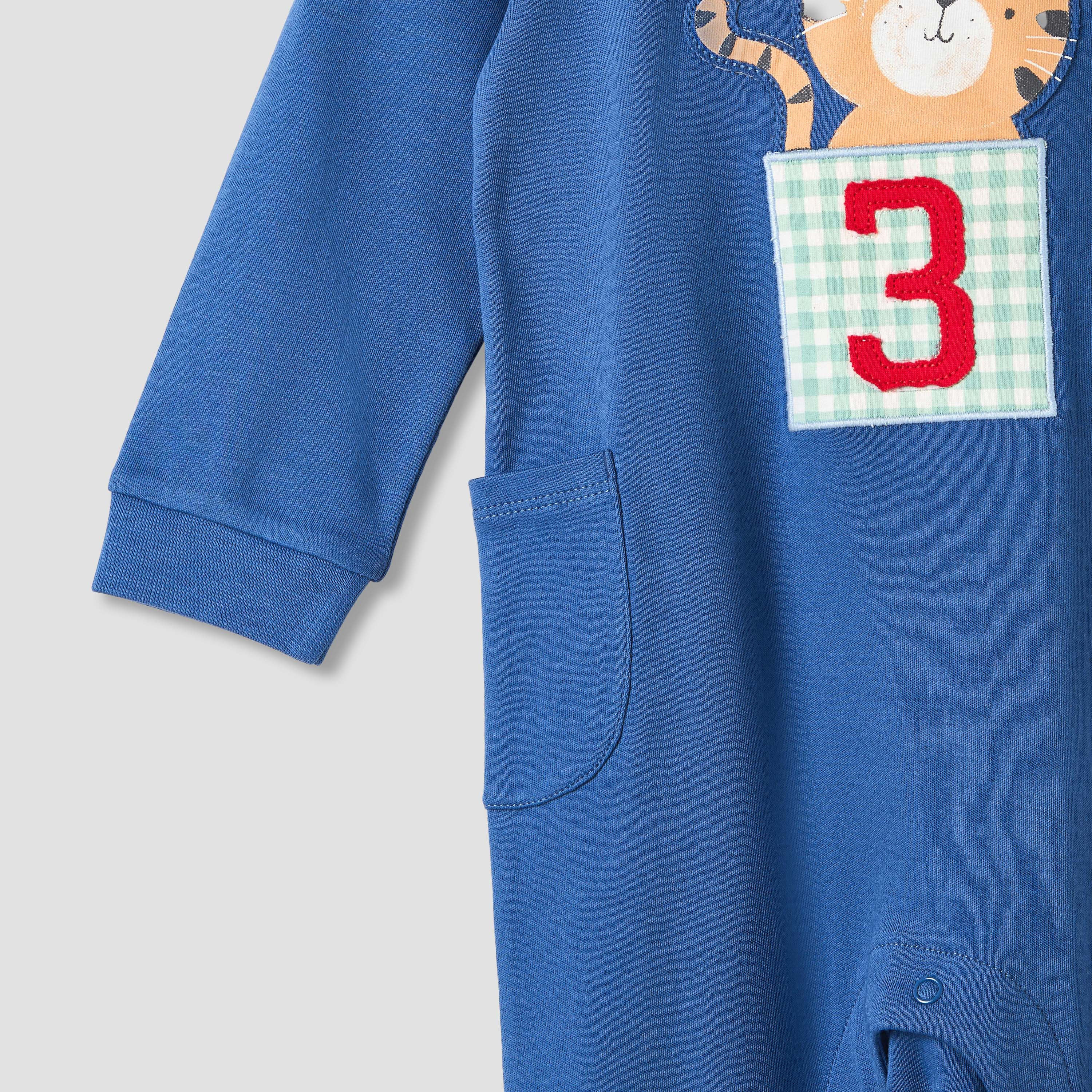 Juniors Printed Romper with Long Sleeves - Set of 2-baby-boys-clothing-rompers-image-4