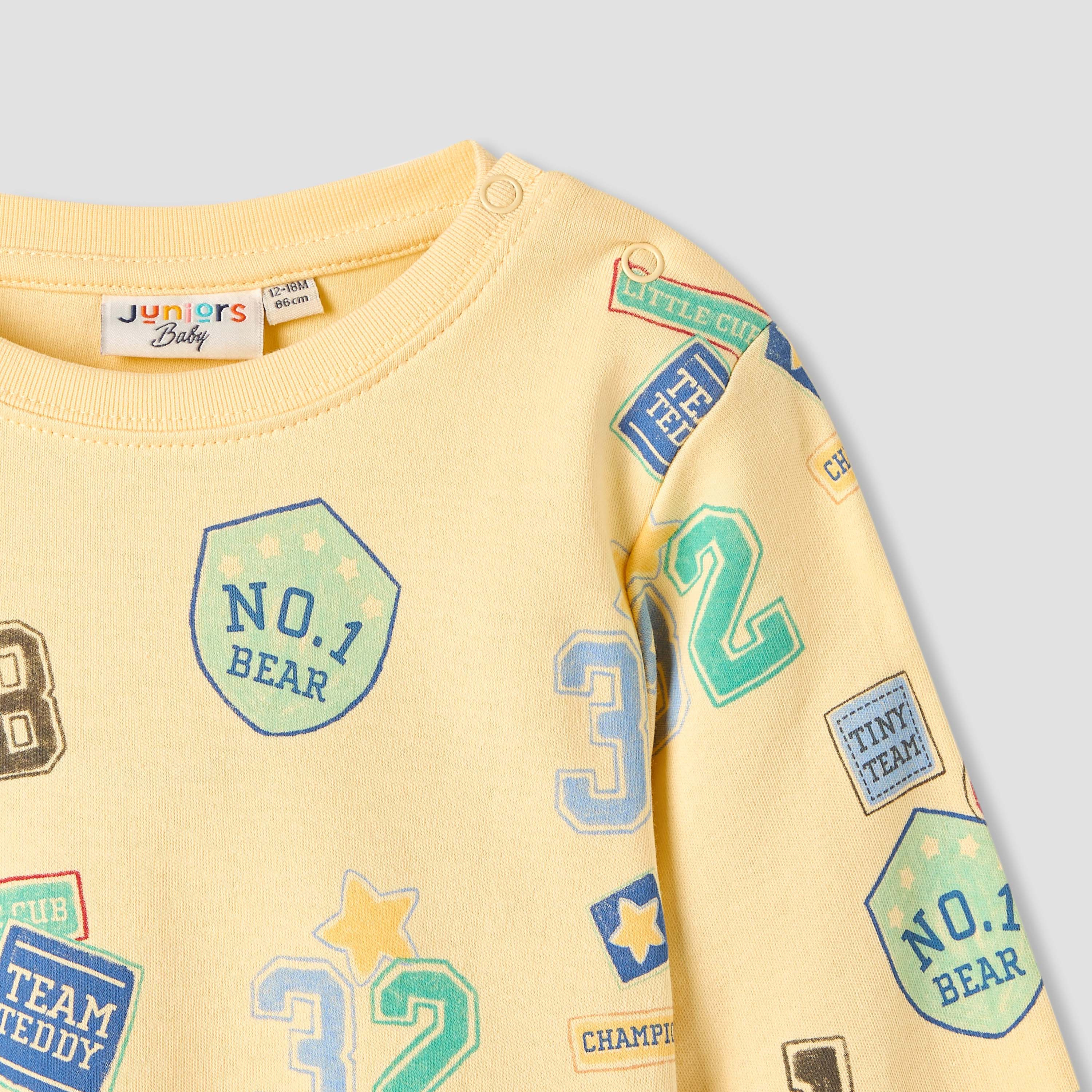 Juniors Printed Romper with Long Sleeves - Set of 2-baby-boys-clothing-rompers-image-5