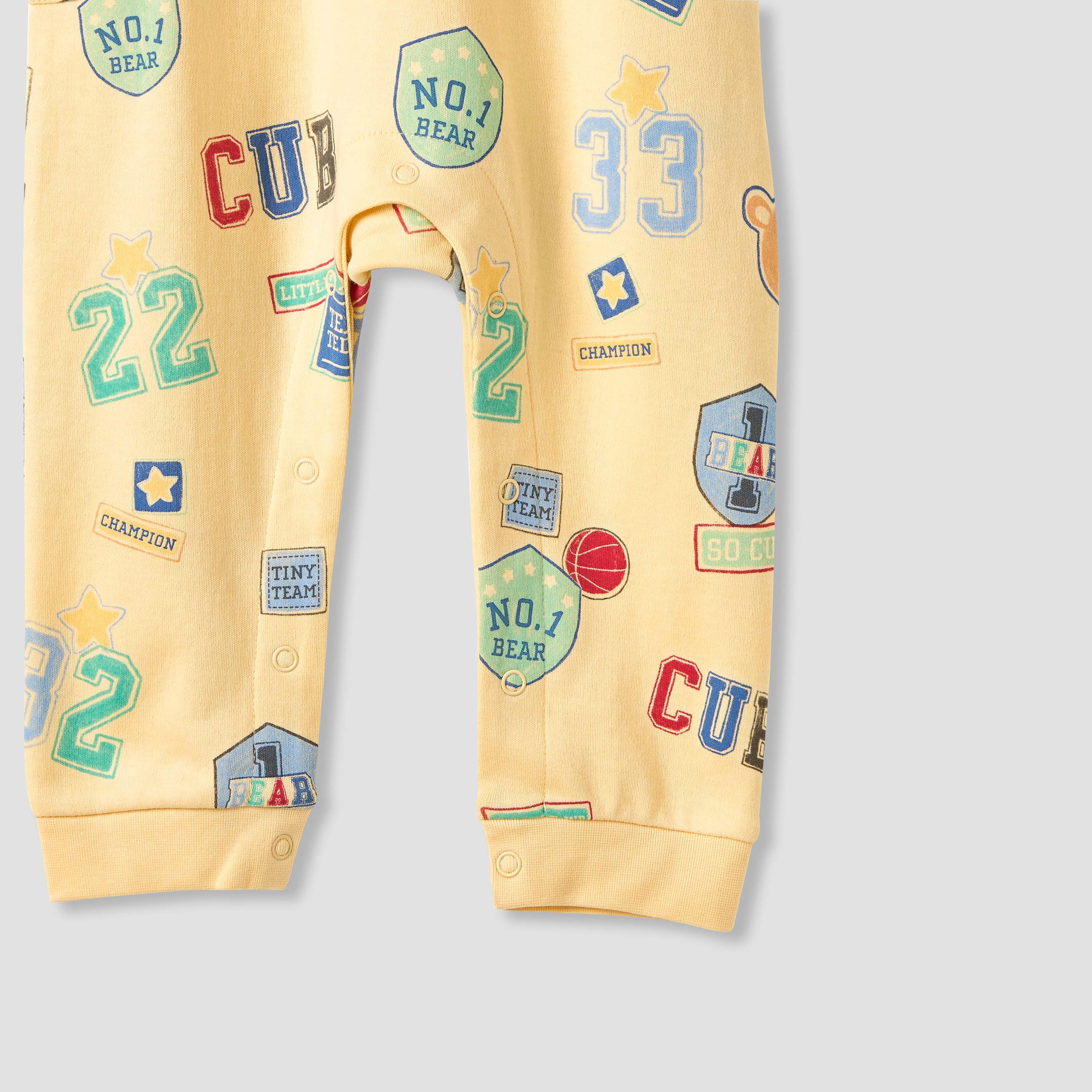 Juniors Printed Romper with Long Sleeves - Set of 2-baby-boys-clothing-rompers-image-6