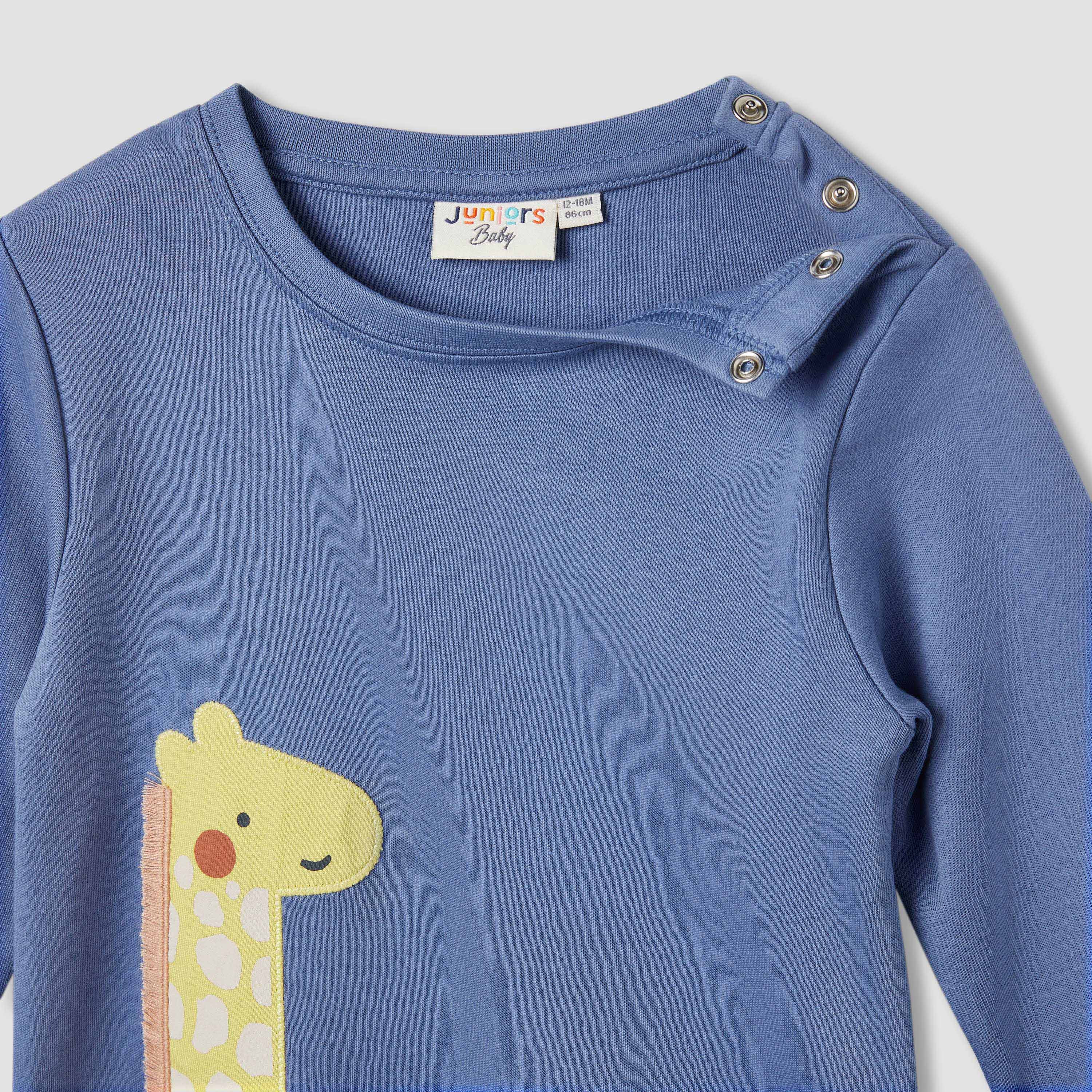 Juniors Assorted Sleepsuit with Long Sleeves - Set of 2-baby-boys-clothing-rompers-image-4