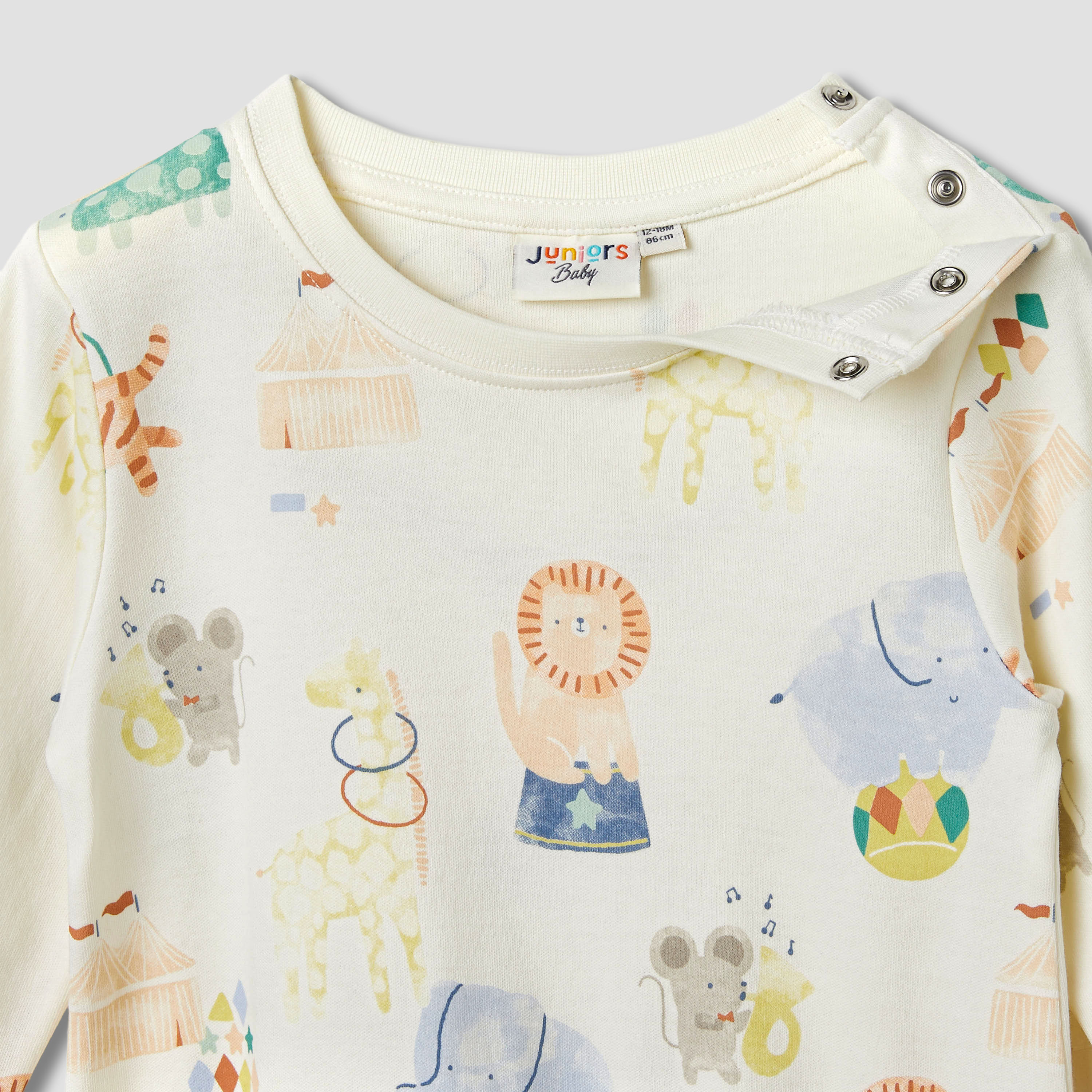 Juniors Printed Sleepsuit with Long Sleeves - Set of 2-baby-boys-clothing-rompers-image-4