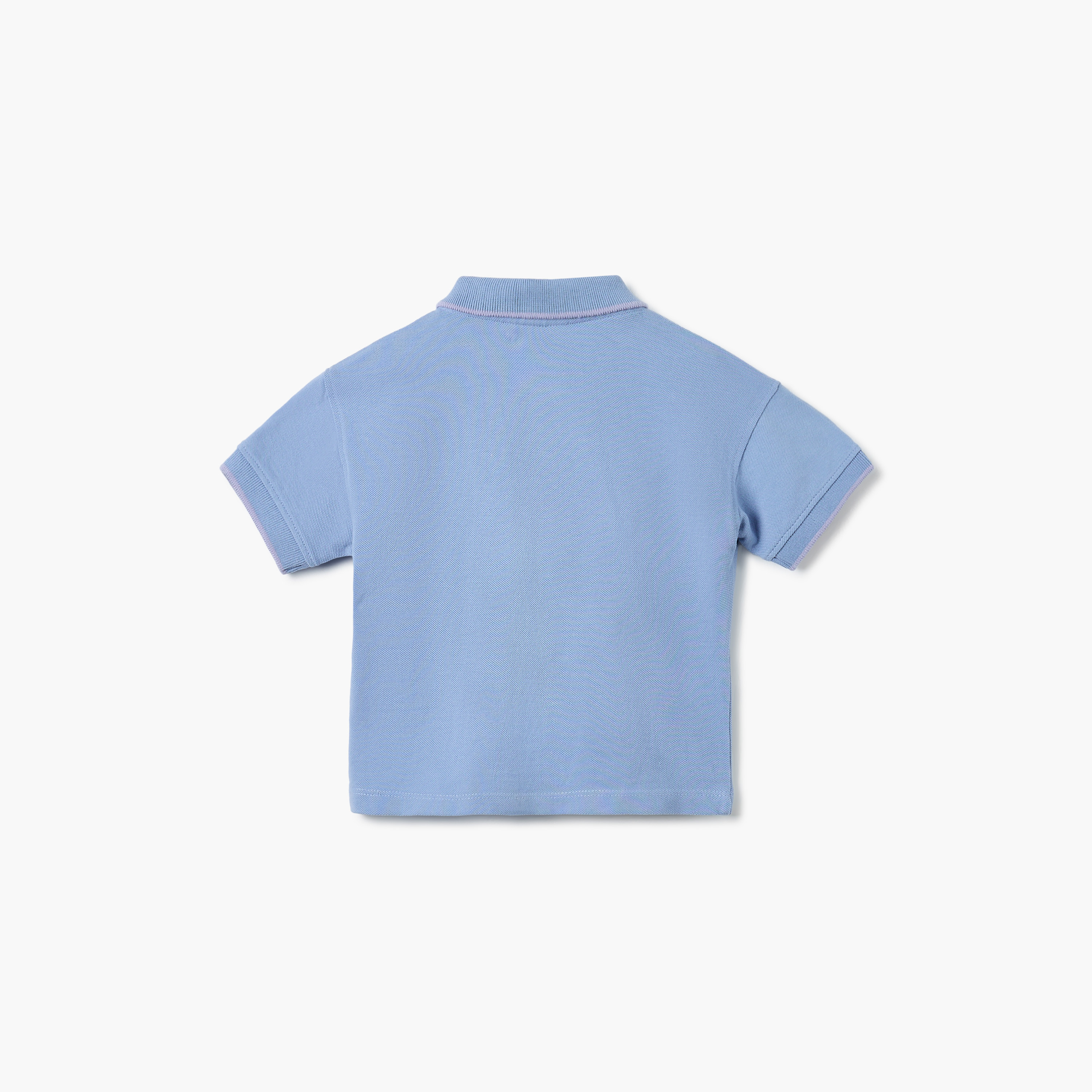 Juniors Animal Embroidered Polo T-shirt with Short Sleeves-baby-boys-clothing-tshirtsandpolos-image-2