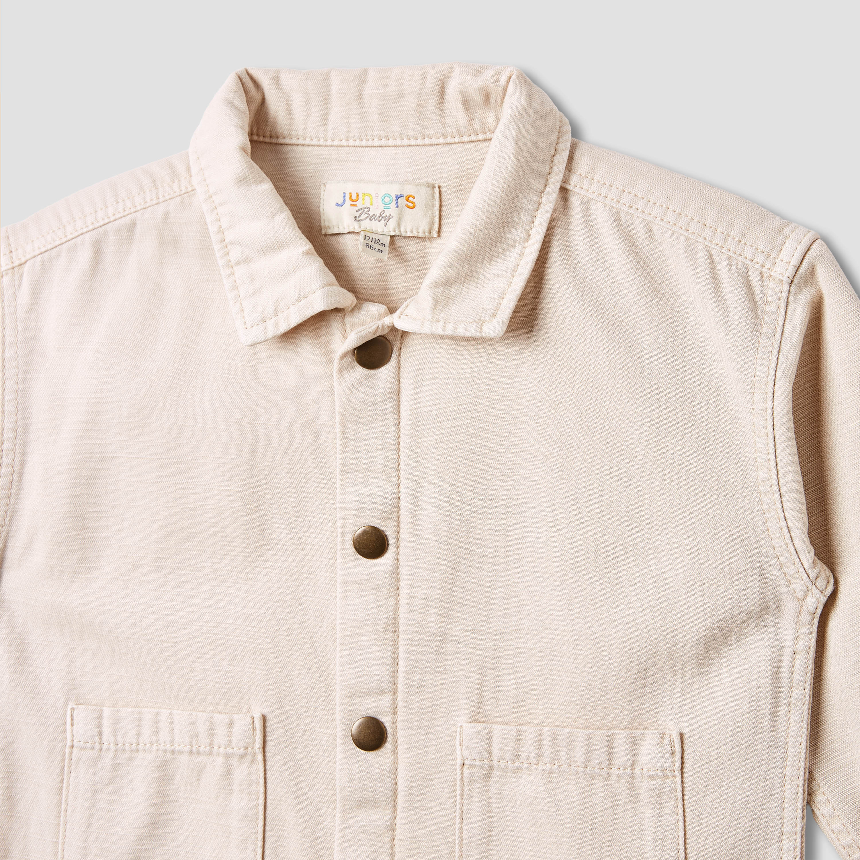 Juniors Denim Shirt with Collar-baby-boys-clothing-shirts-image-3
