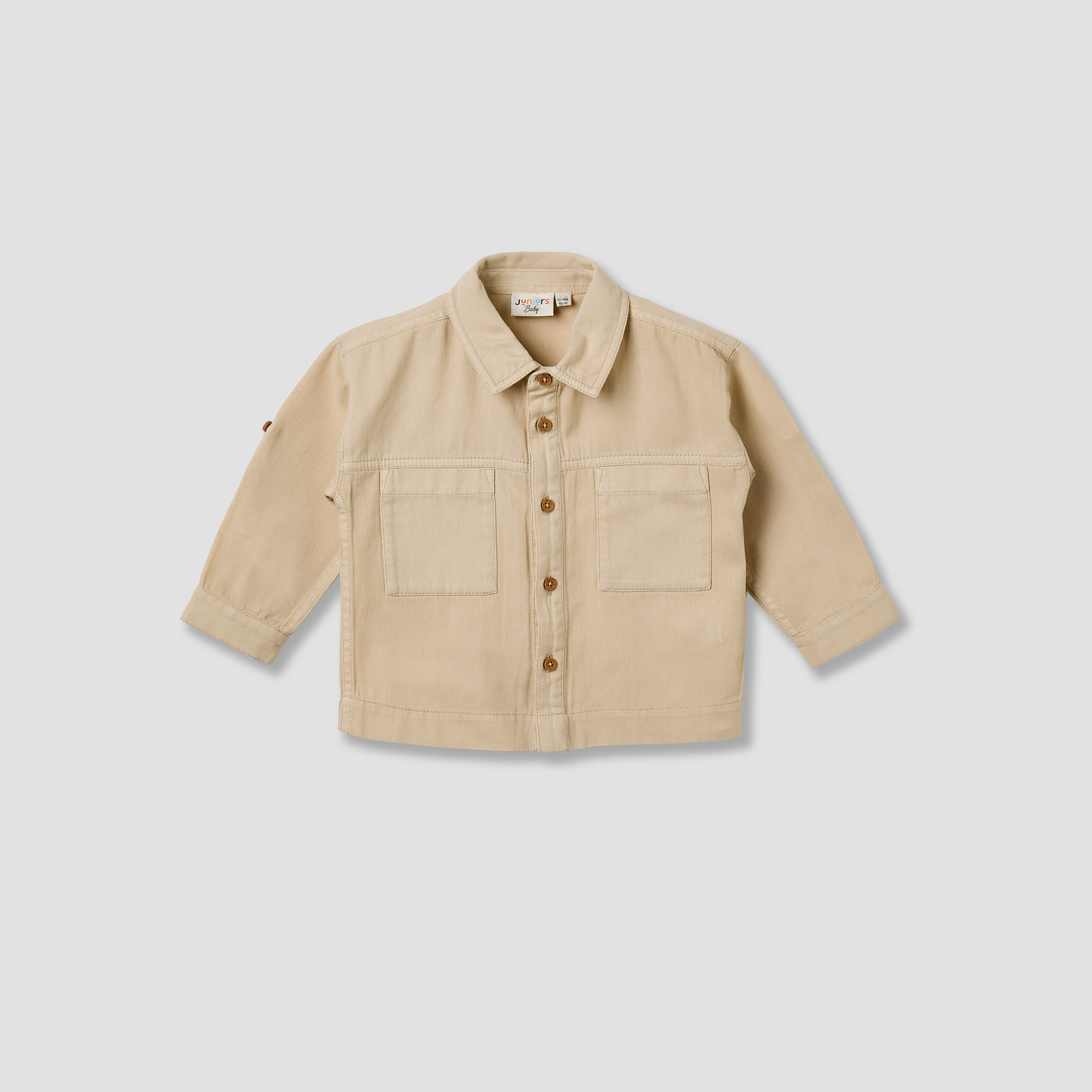 Juniors Boys Collared Shirt - Cotton - Long Sleeves-baby-boys-clothing-shirts-image-1