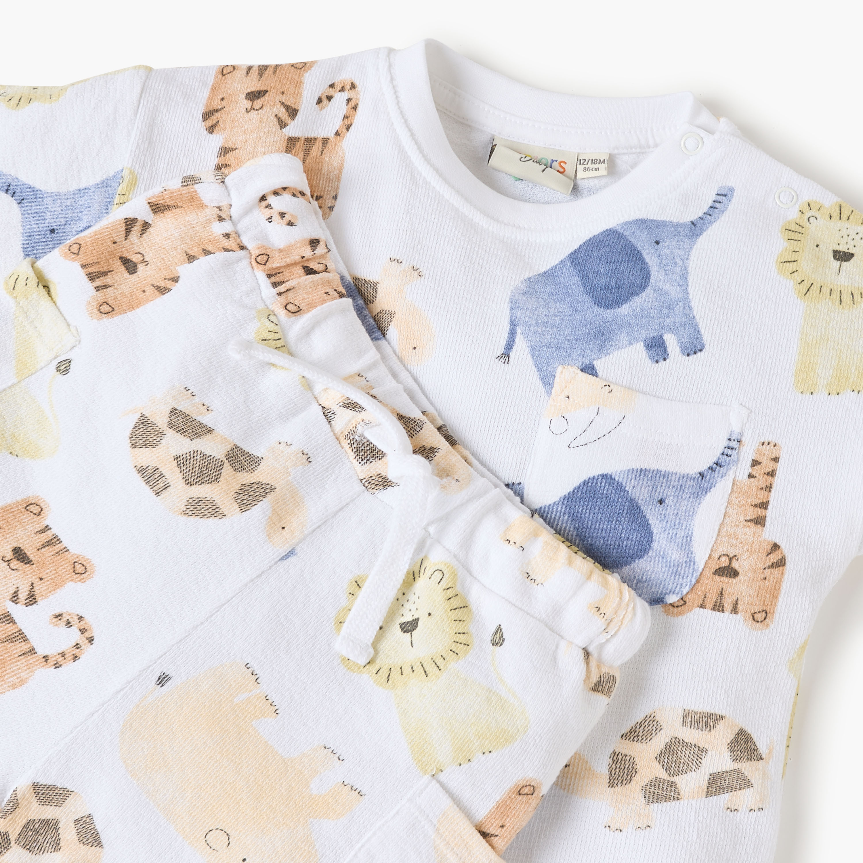 Juniors Animal Print T-shirt and Shorts Set-baby-boys-clothing-setsandcoords-image-4