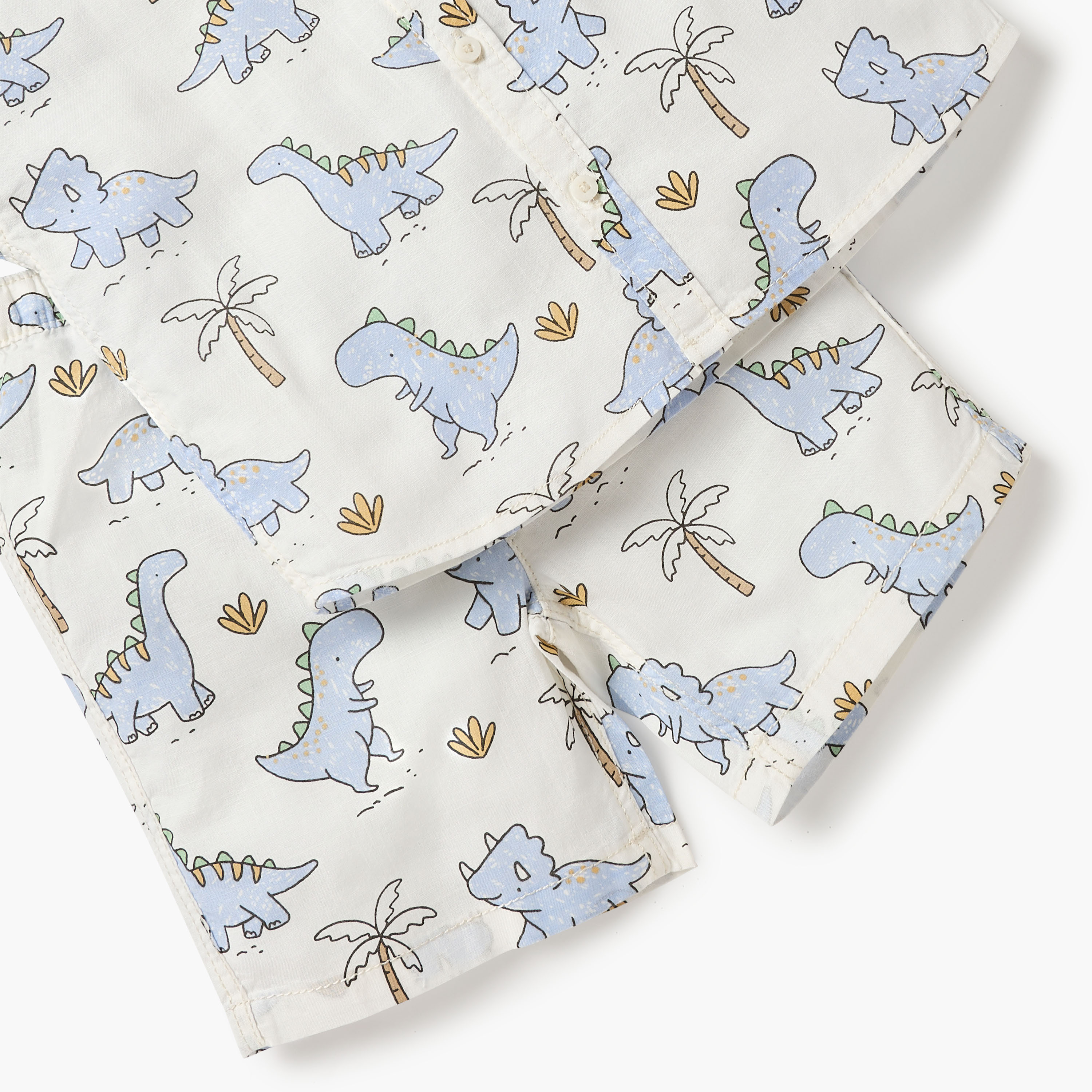Juniors Dinosaur Print Shirt and Shorts Set-baby-boys-clothing-setsandcoords-image-5