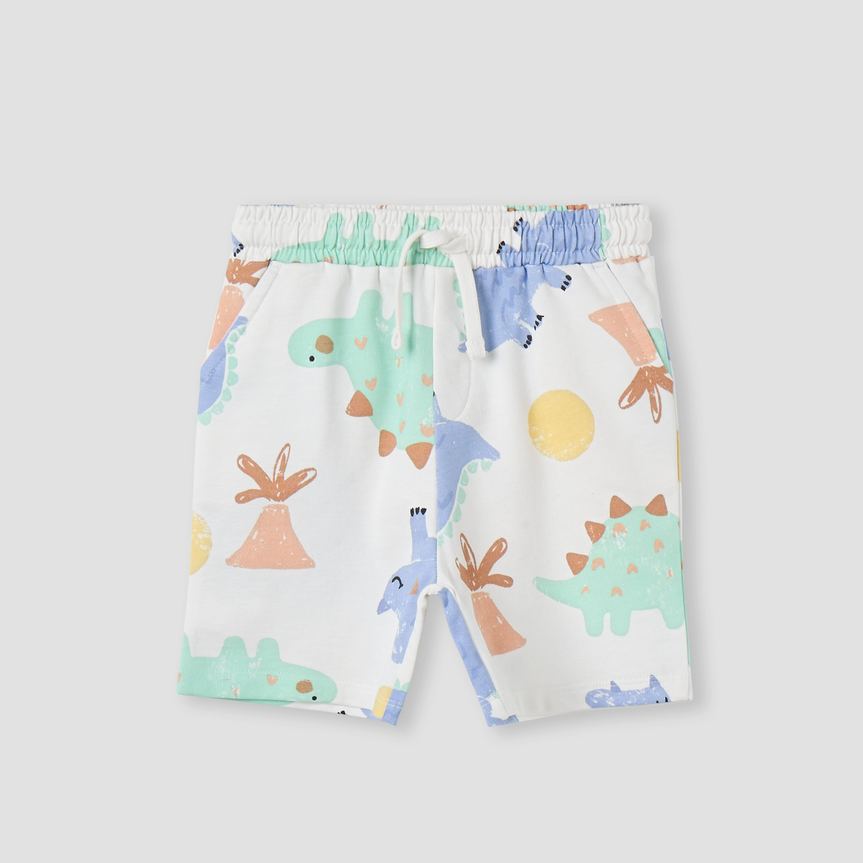 Juniors Dinosaur Print T-shirt and Shorts Set-baby-boys-clothing-setsandcoords-image-3