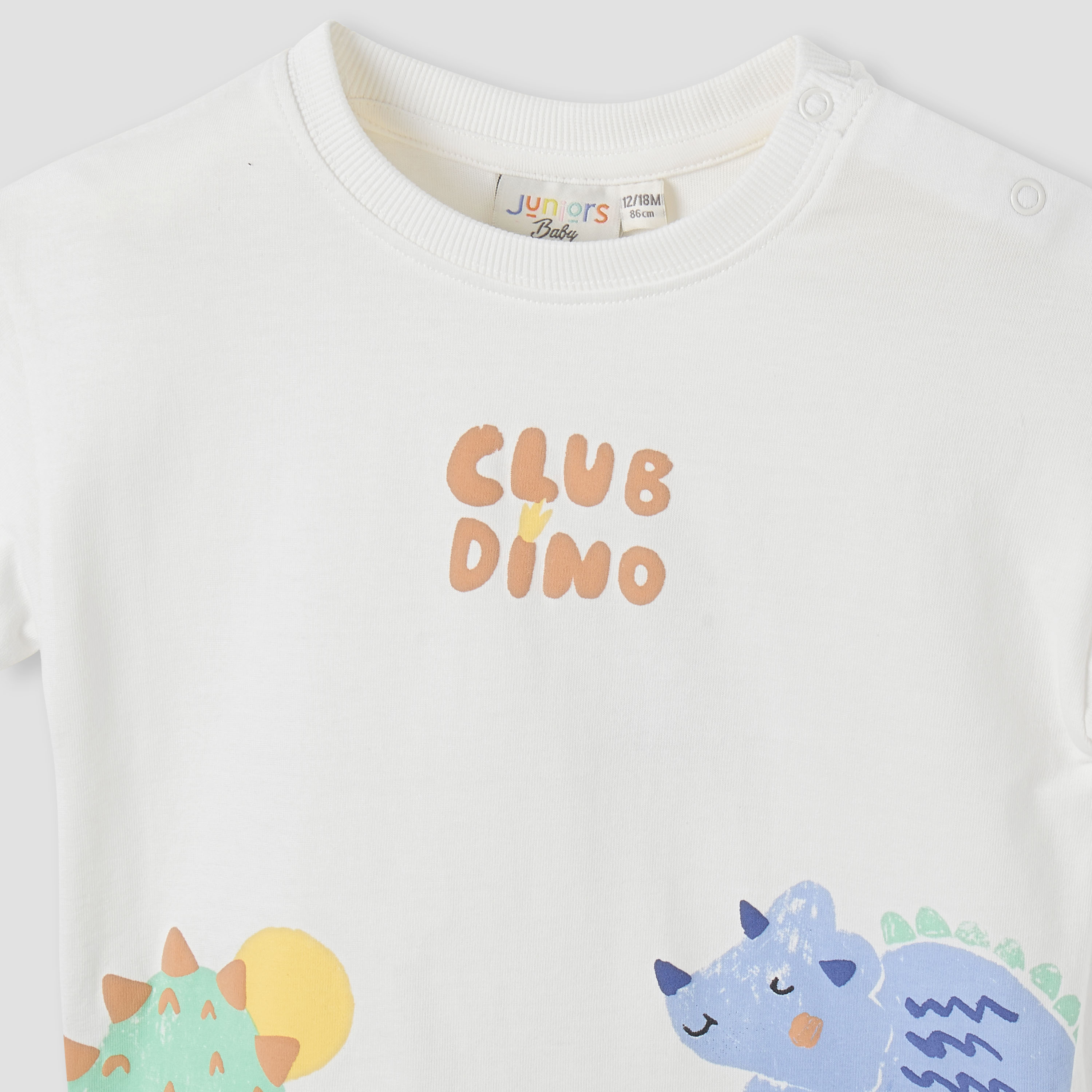 Juniors Dinosaur Print T-shirt and Shorts Set-baby-boys-clothing-setsandcoords-image-4