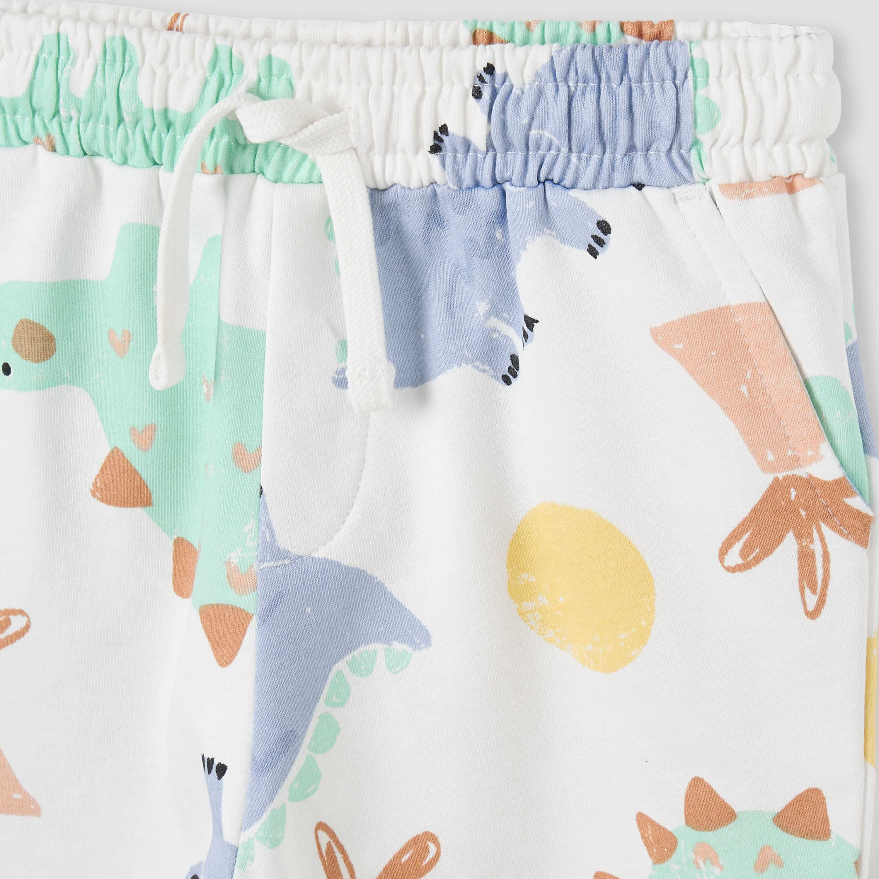 Juniors Dinosaur Print T-shirt and Shorts Set-baby-boys-clothing-setsandcoords-image-5