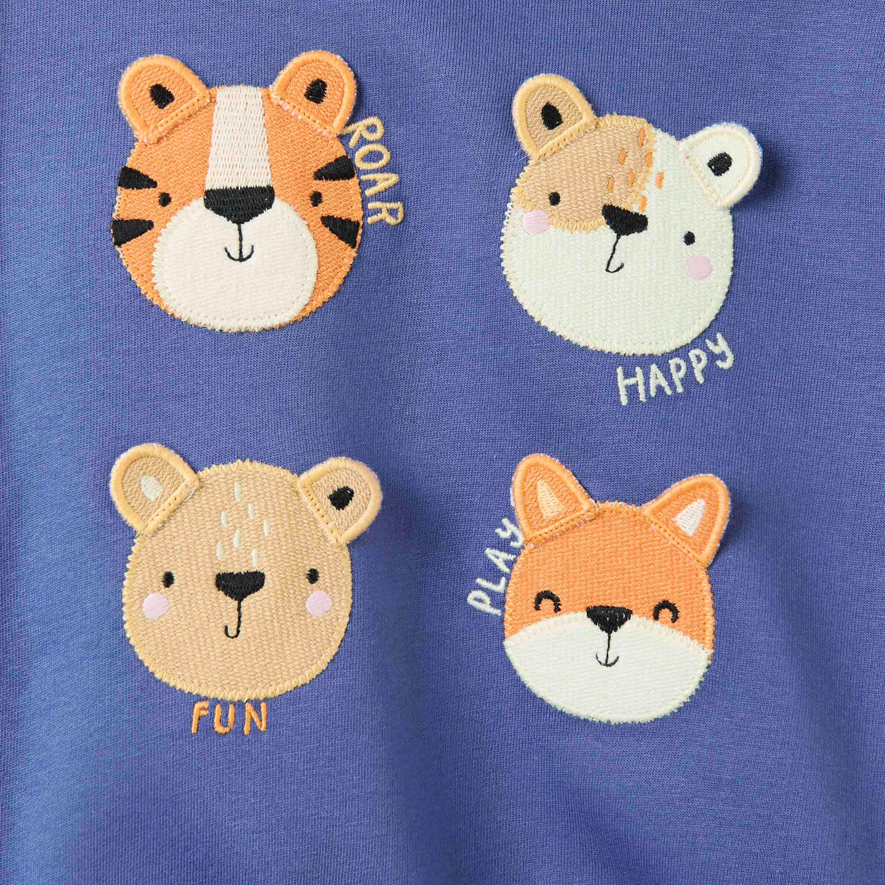 Juniors Animal Applique Sweatshirt and Joggers Set-baby-boys-clothing-winterwear-setsandcoords-image-5