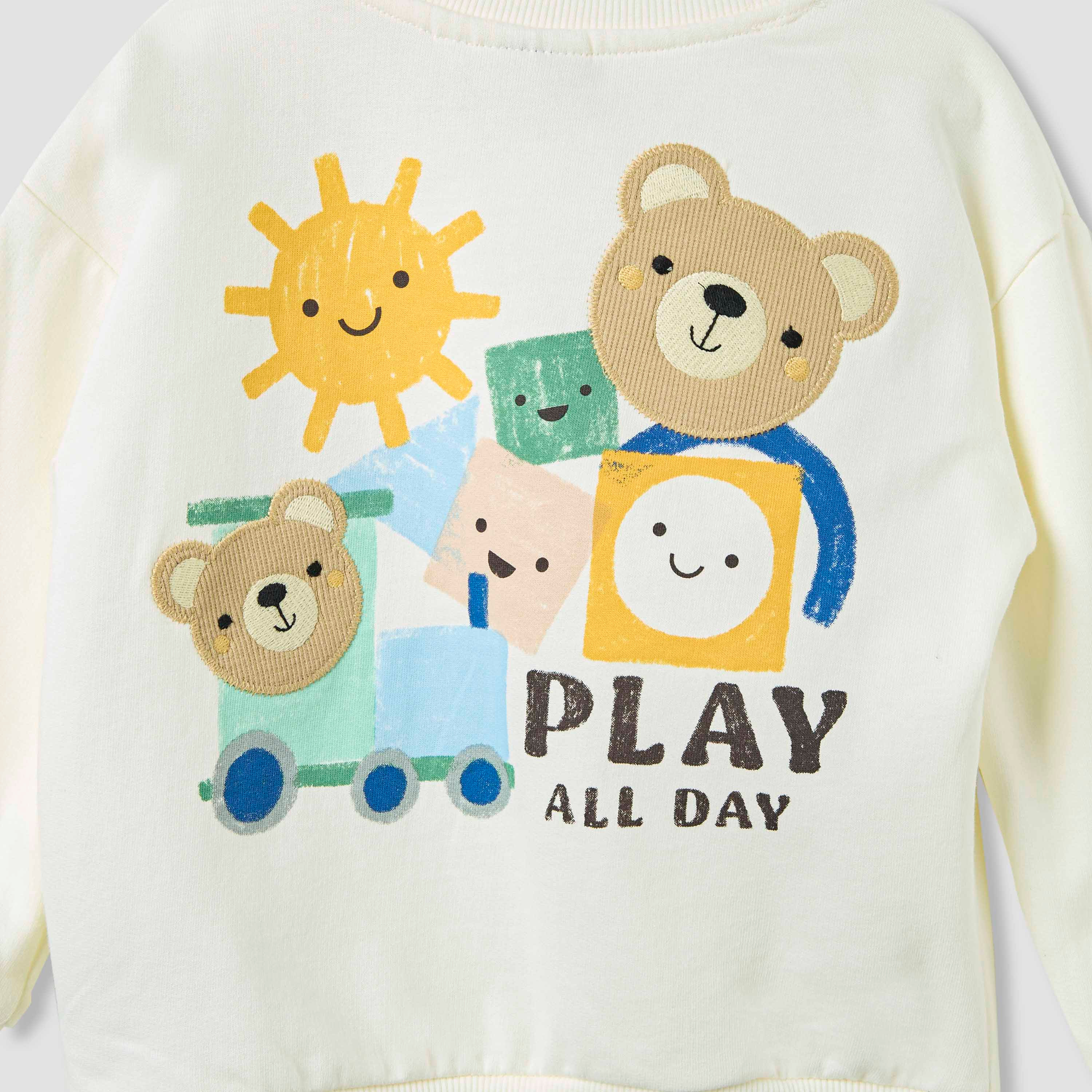 Juniors Bear Sweatshirt and Cargo Pant Set-baby-boys-clothing-winterwear-setsandcoords-image-6