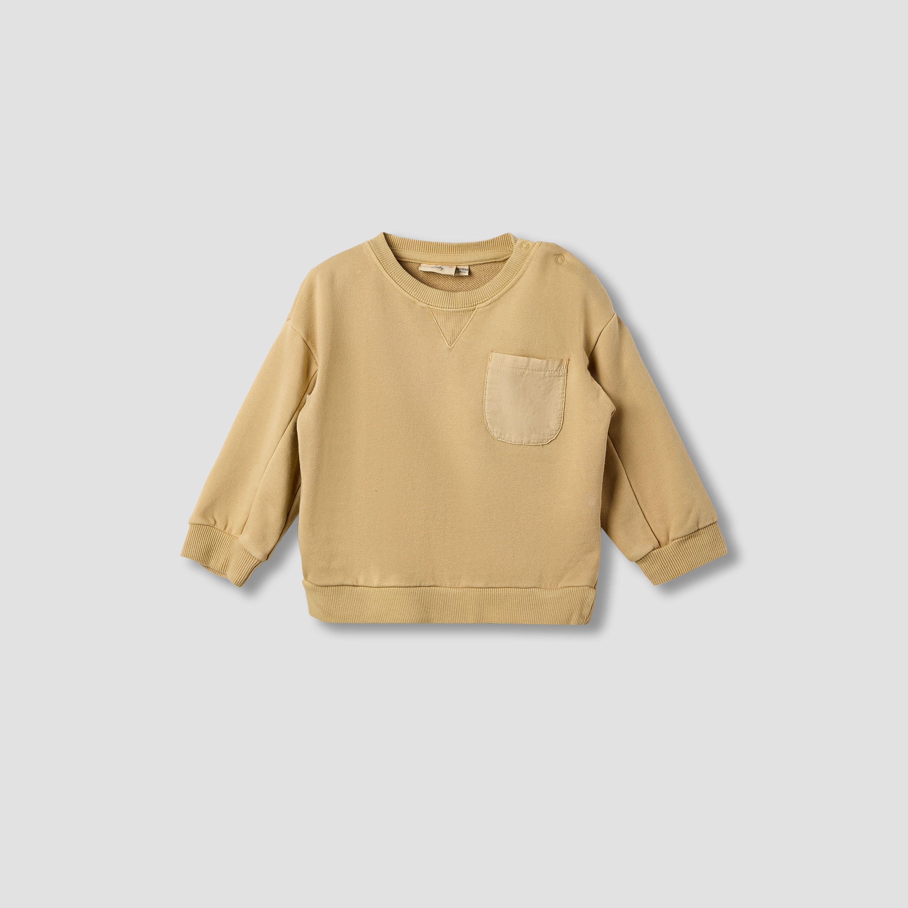 طقم بنطلون رياضي وسويت شيرت سادة بأكمام طويلة من جونيورز-baby-boys-clothing-setsandcoords-image-7