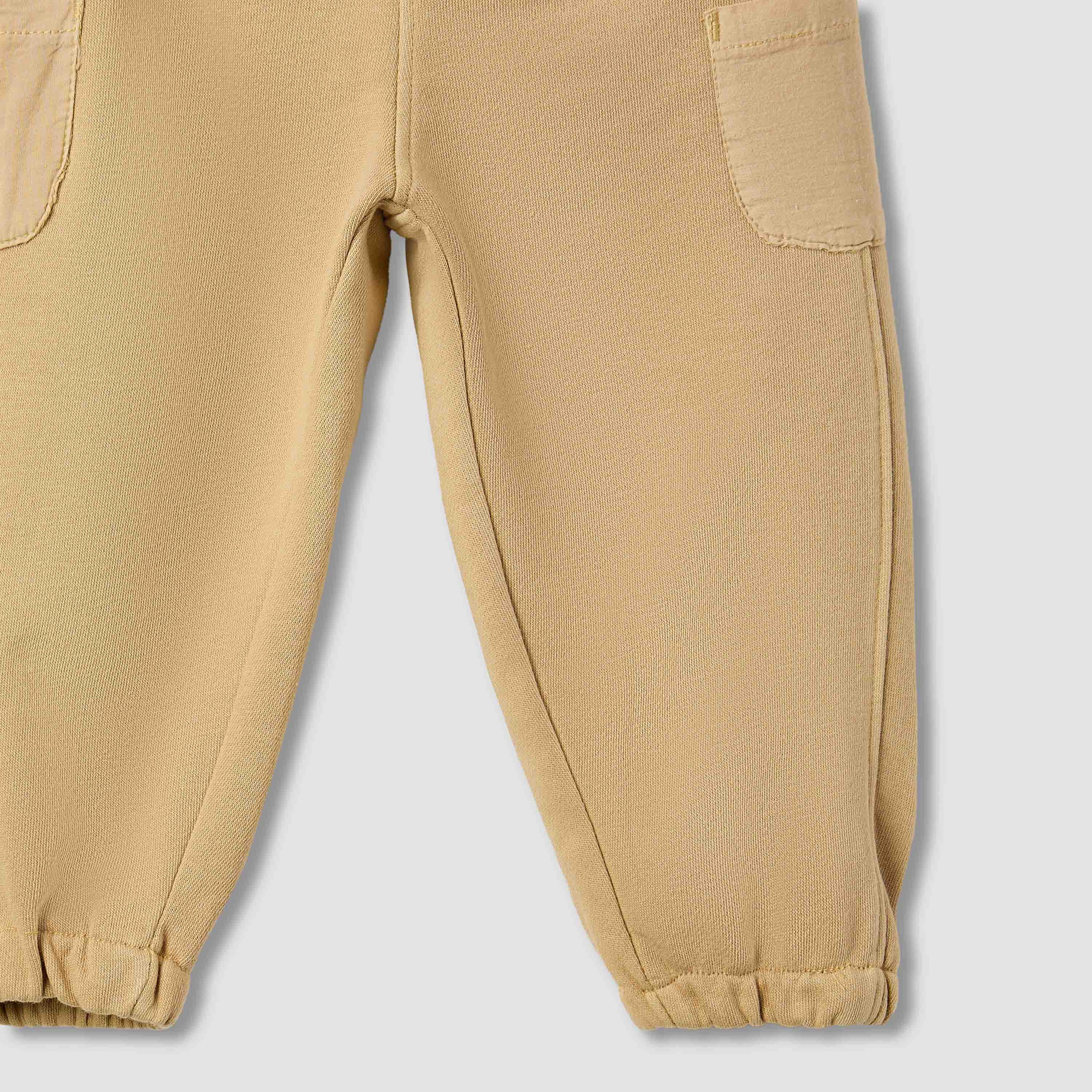 طقم بنطلون رياضي وسويت شيرت سادة بأكمام طويلة من جونيورز-baby-boys-clothing-setsandcoords-image-2