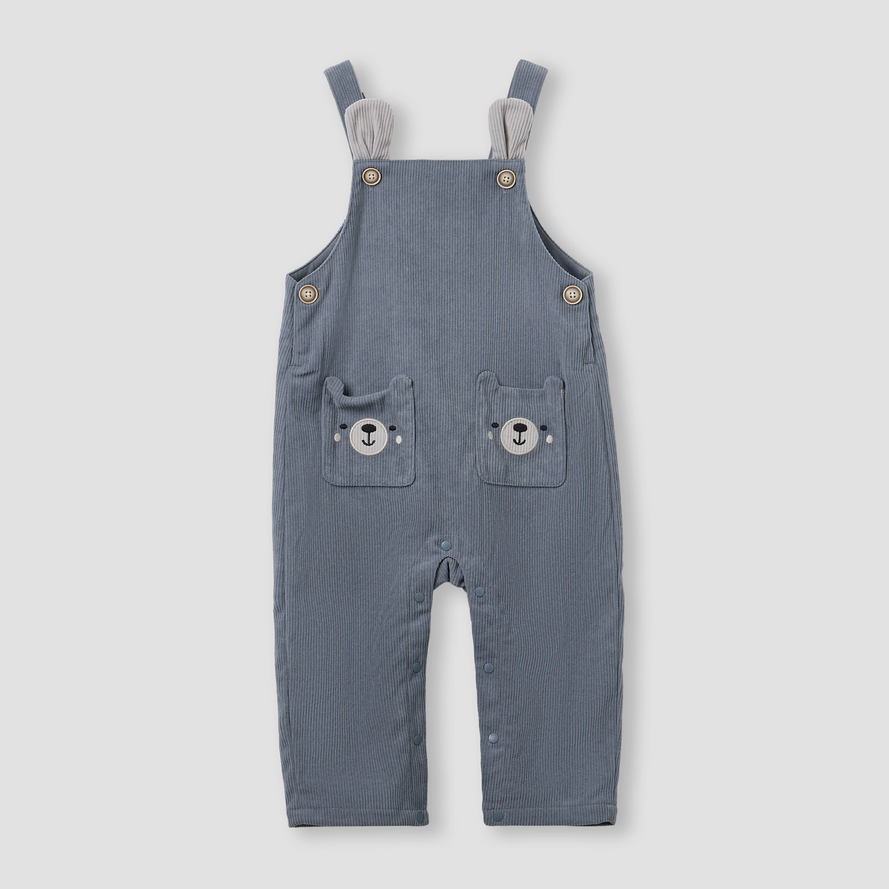 Juniors Corduroy Dungarees and T-shirt Set-baby-boys-clothing-winterwear-setsandcoords-image-3