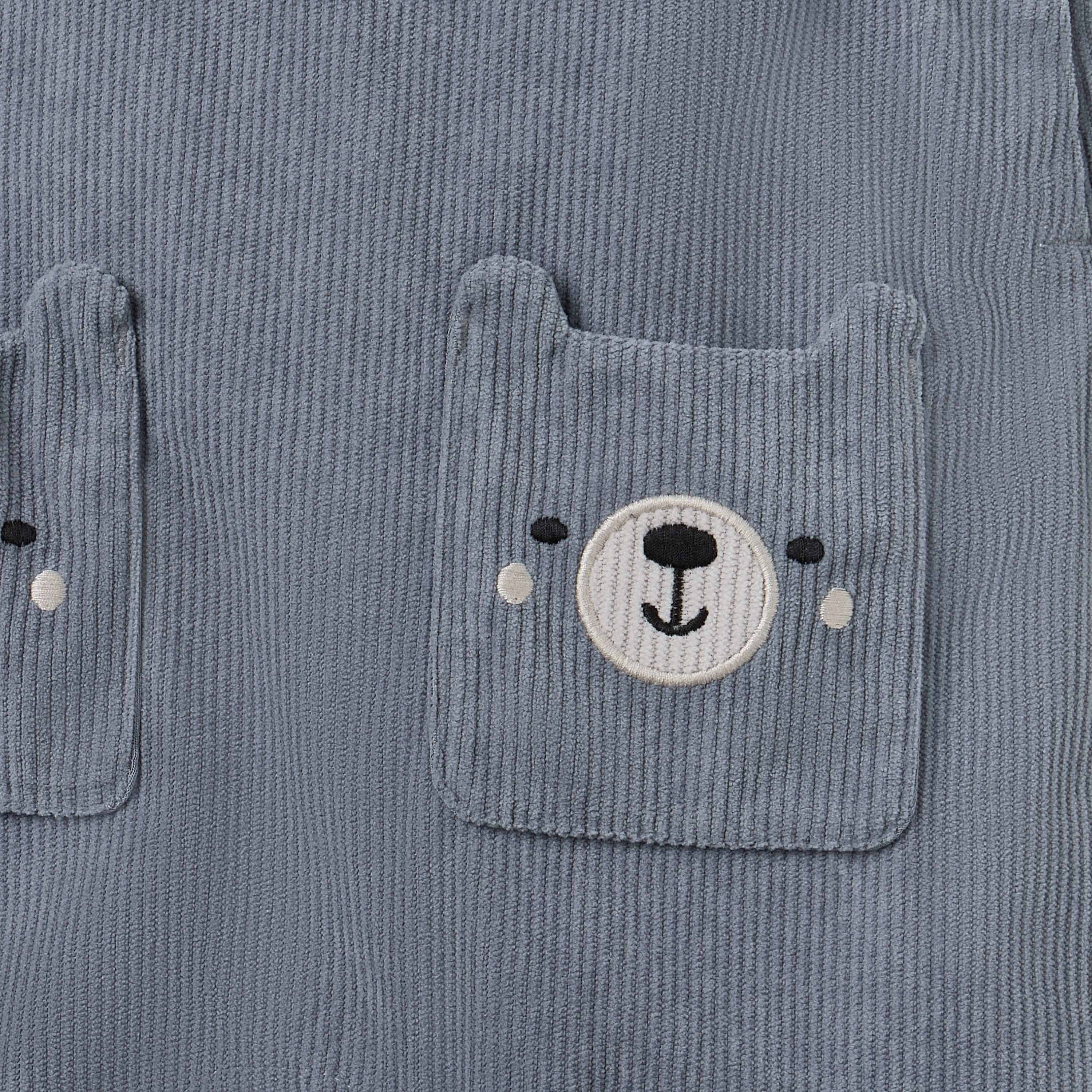 Juniors Corduroy Dungarees and T-shirt Set-baby-boys-clothing-winterwear-setsandcoords-image-5