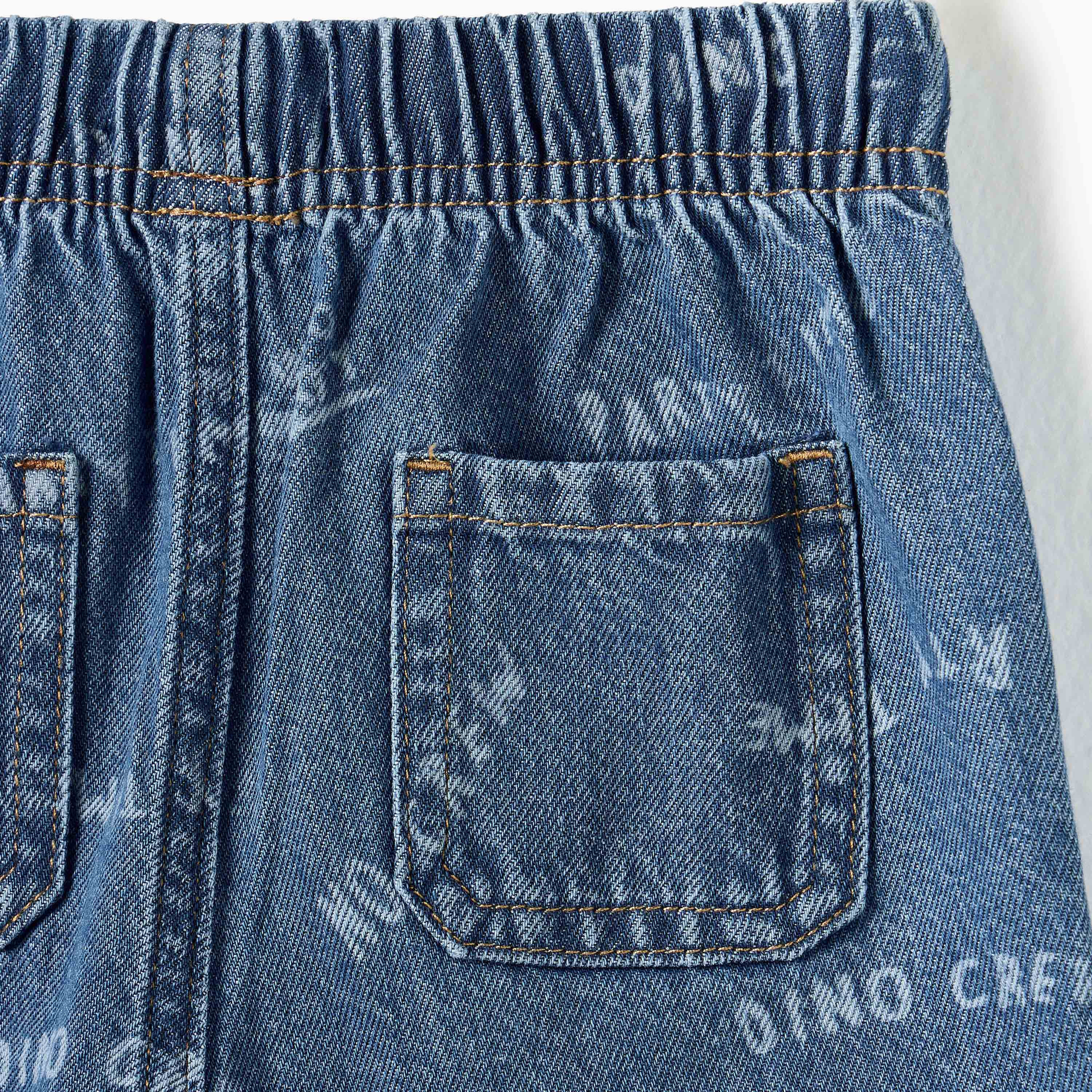 Juniors Boys' Regular Fit Denim Shorts-baby-boys-clothing-bottoms-shorts-image-4