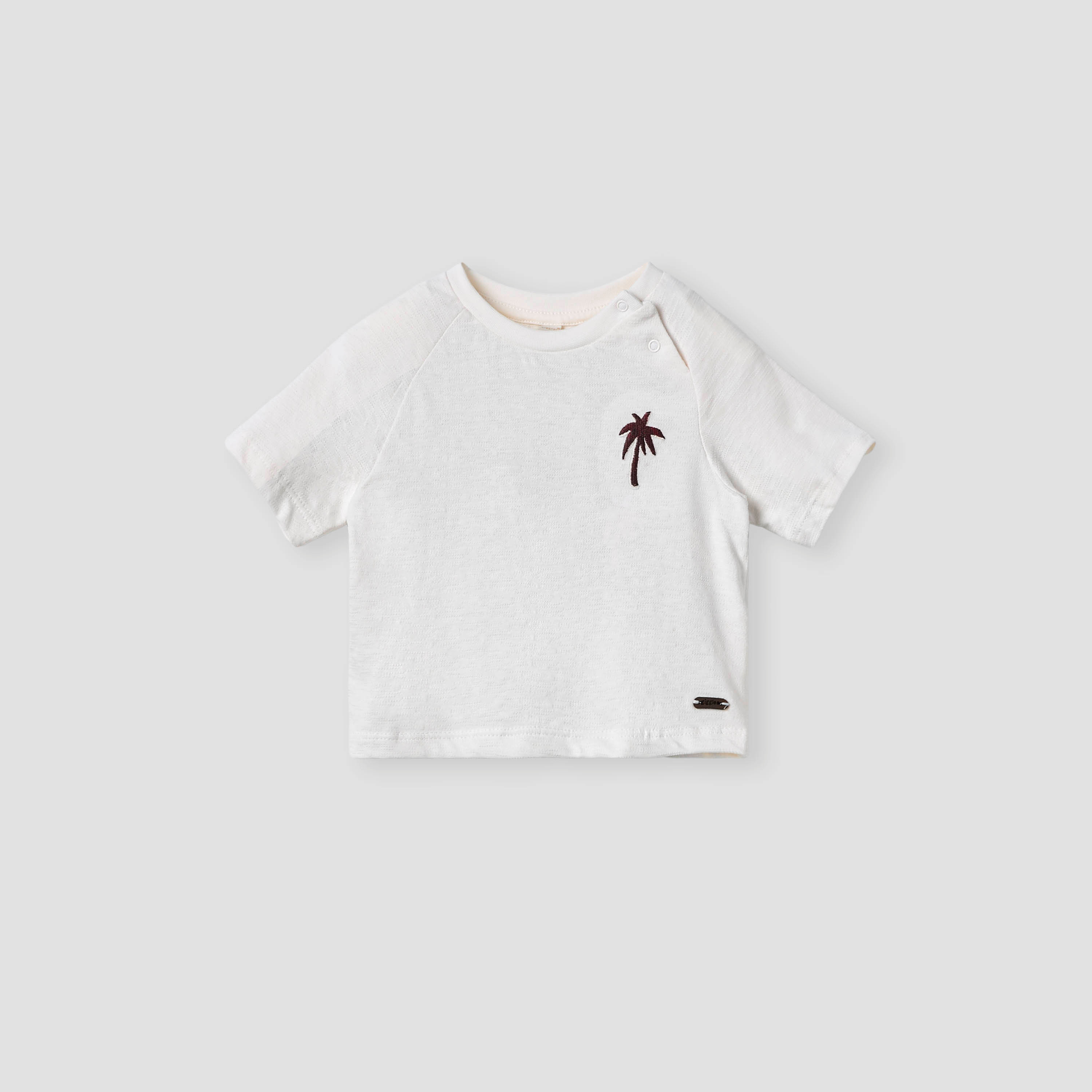 Giggles Tropical Print T-shirt with Short Sleeves-baby-boys-clothing-tshirtsandpolos-image-1