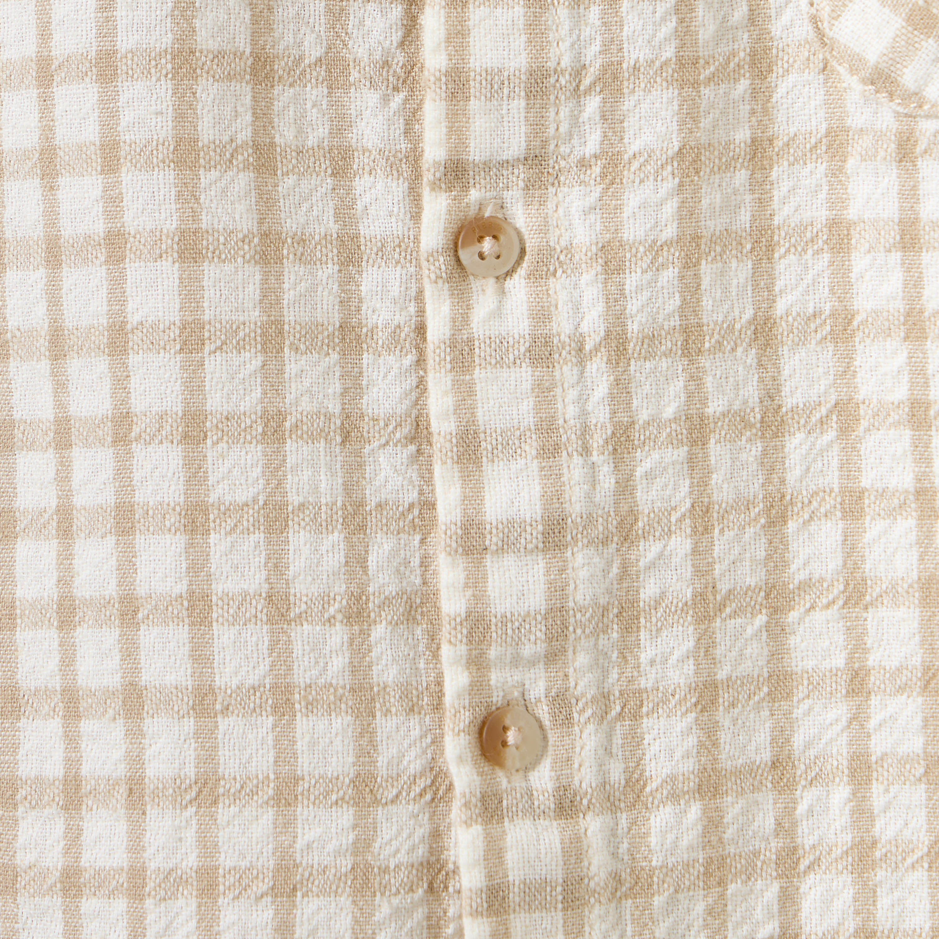 Giggles Checked Collared Shirt with Short Sleeves-baby-boys-clothing-shirts-image-5