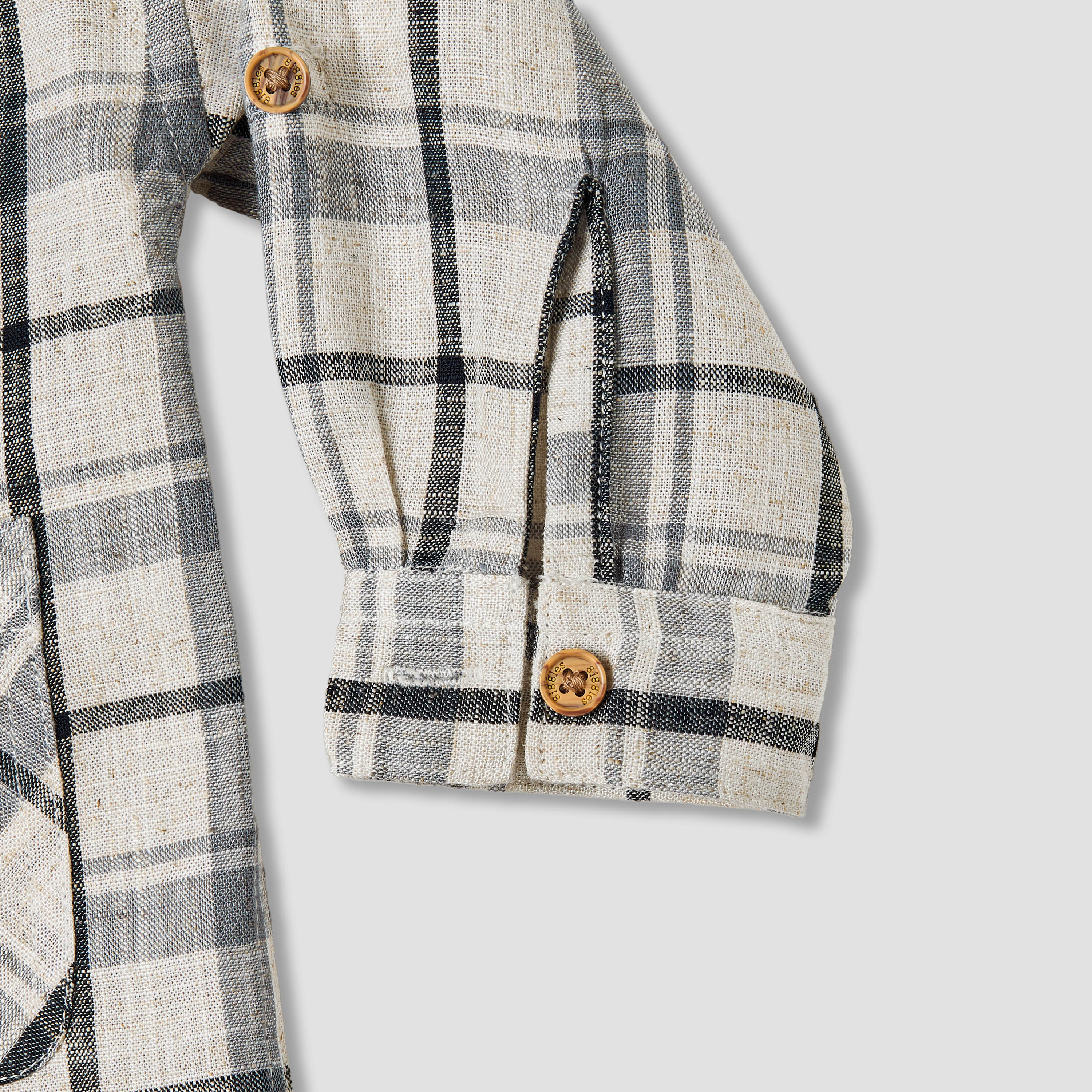 Giggles Checked Collared Shirt with Pocket-baby-boys-clothing-tshirtsandpolos-image-4