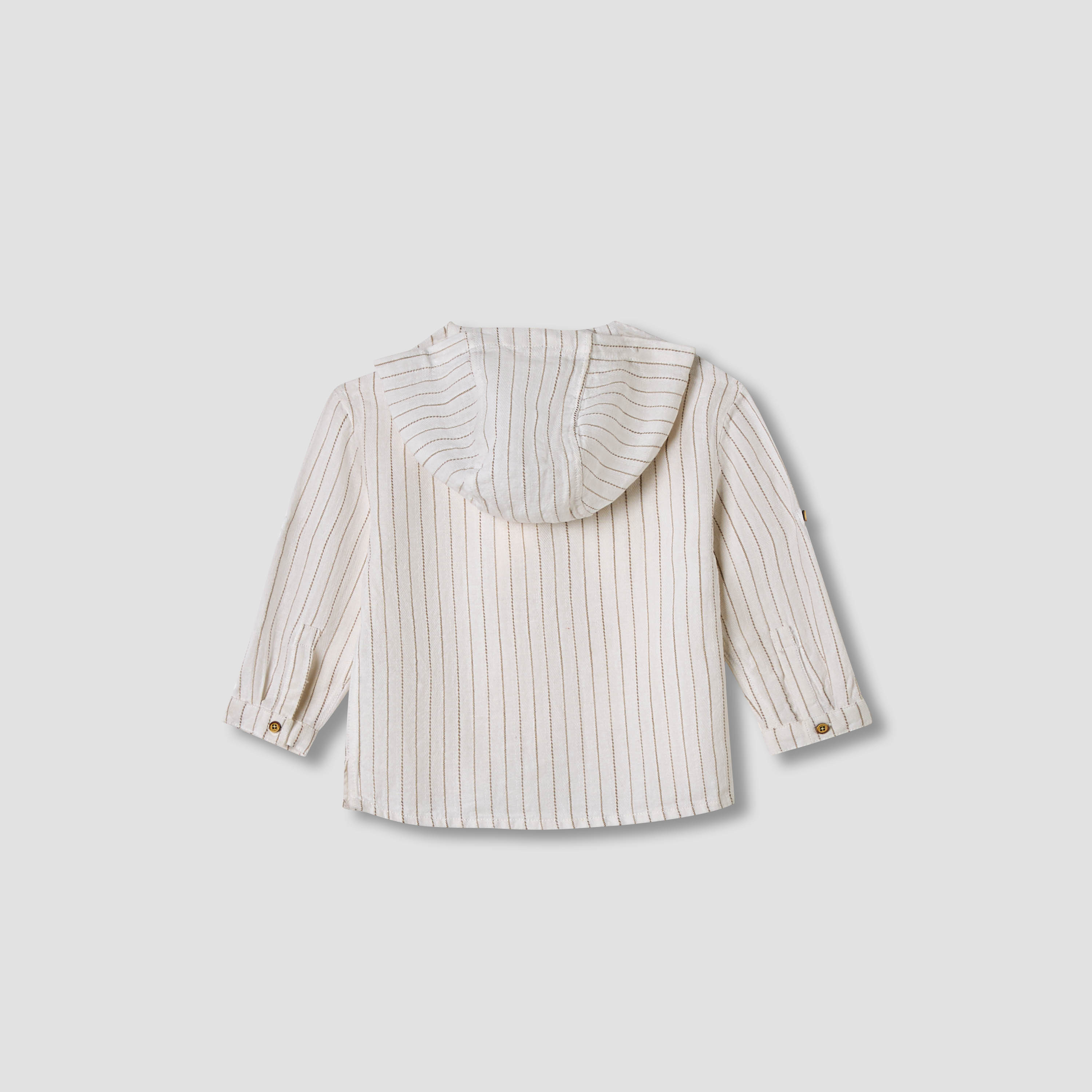 قميص مخطط بقبعة وأكمام طويلة من جيجلز-baby-boys-clothing-shirts-image-5