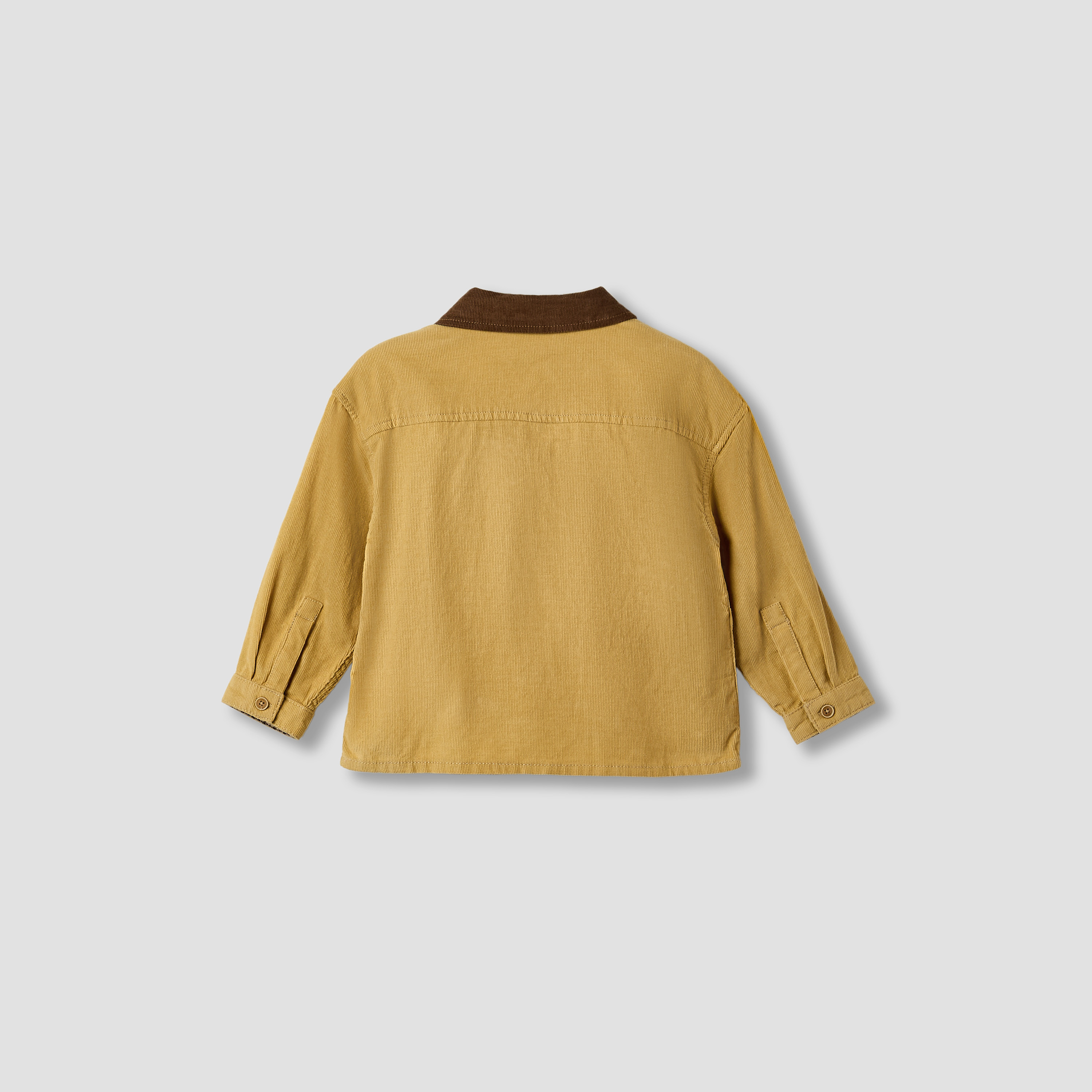 Giggles Textured Collared Shirt with Long Sleeves-baby-boys-clothing-shirts-image-2