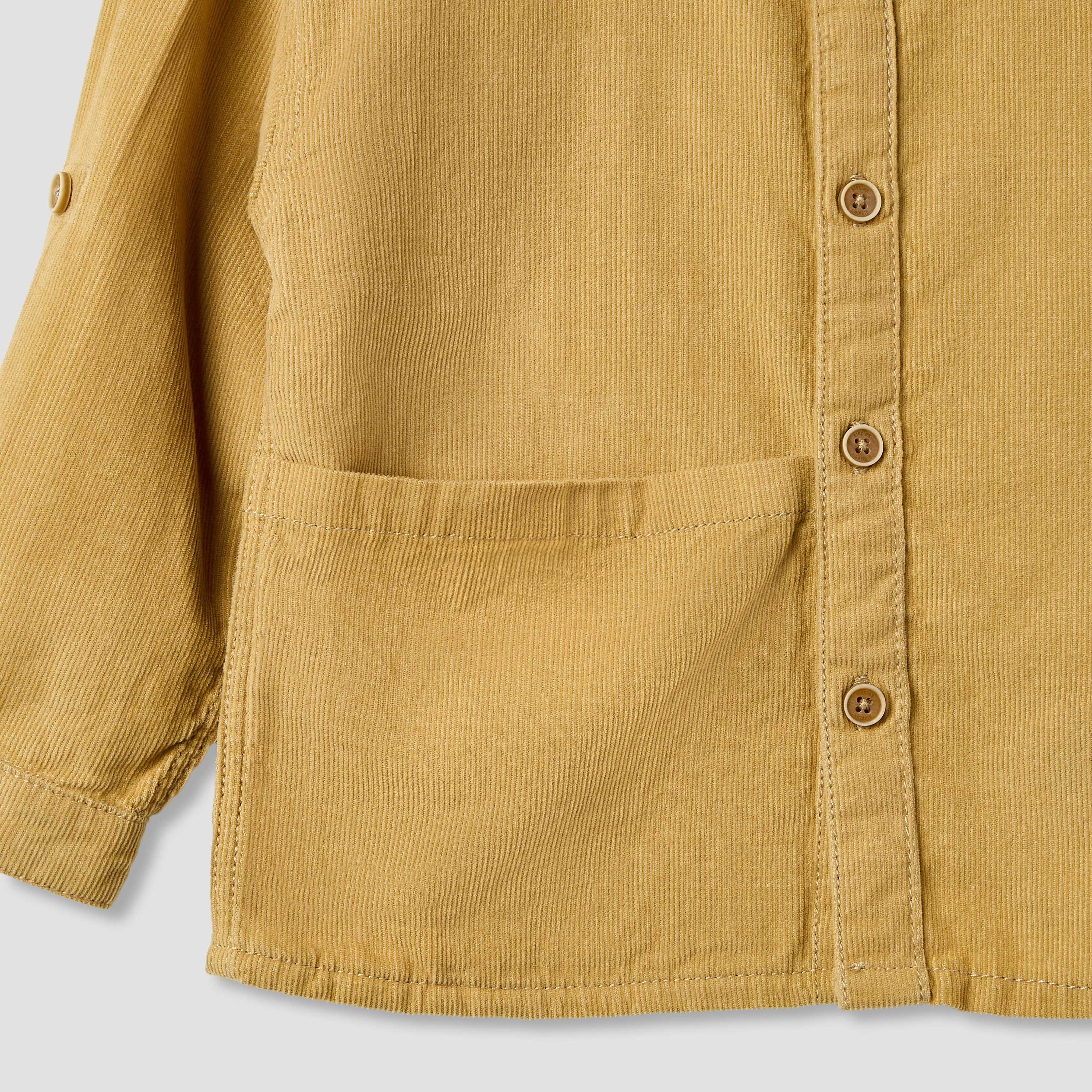 Giggles Textured Collared Shirt with Long Sleeves-baby-boys-clothing-shirts-image-4
