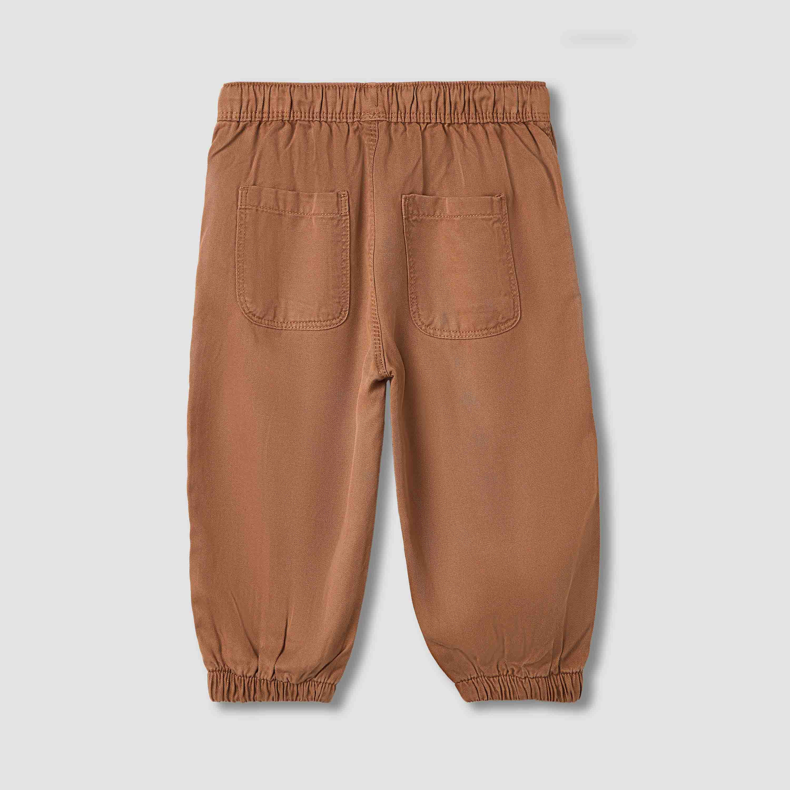 Giggles Solid Cargo Joggers with Pockets-baby-boys-clothing-bottoms-joggersandtrackpants-image-2