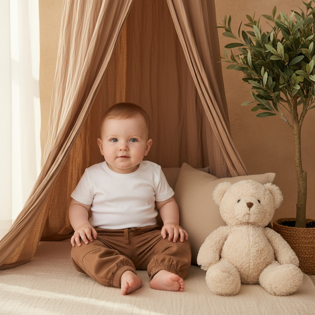 Giggles Solid Cargo Joggers with Pockets-baby-boys-clothing-bottoms-joggersandtrackpants-image-5