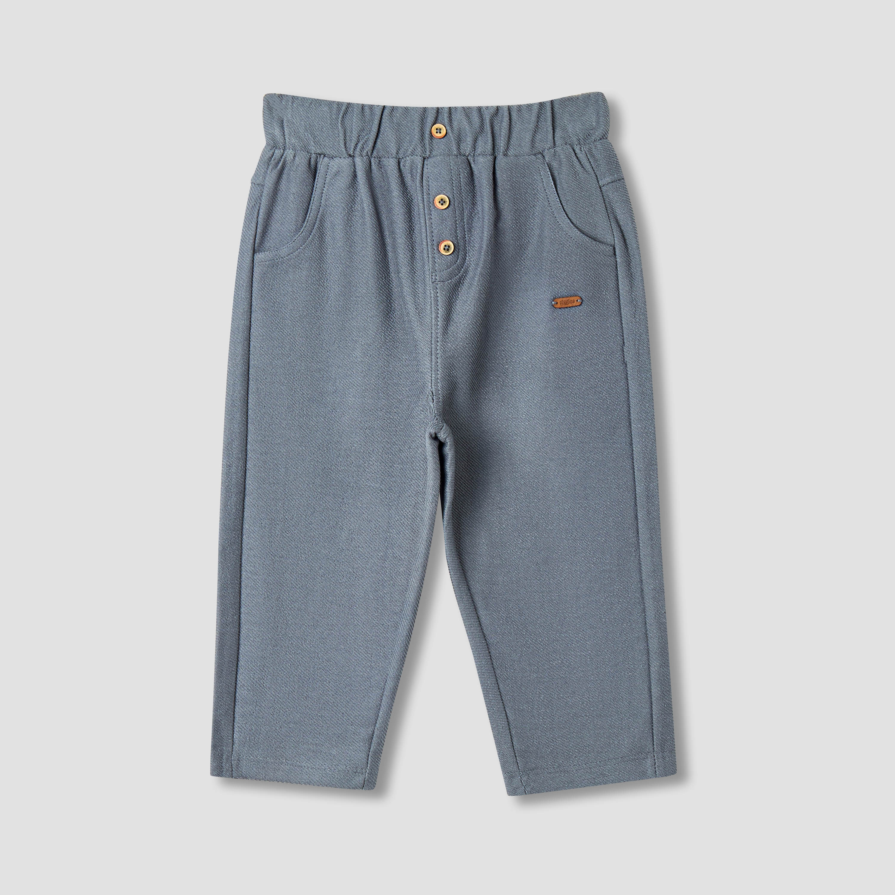 Giggles Solid Pants with Elasticated Waistband-baby-boys-clothing-bottoms-trousers-image-1