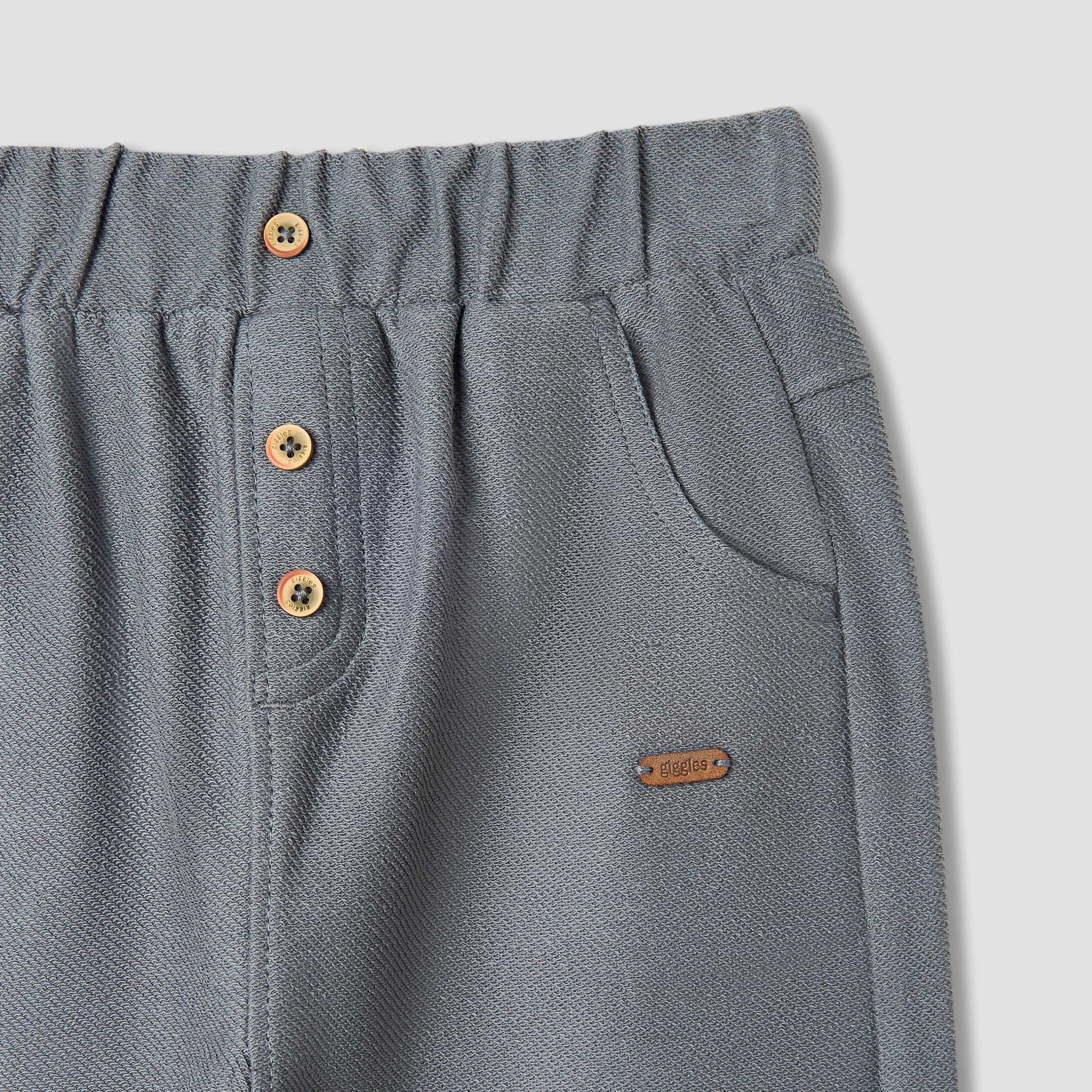 Giggles Solid Pants with Elasticated Waistband-baby-boys-clothing-bottoms-trousers-image-3