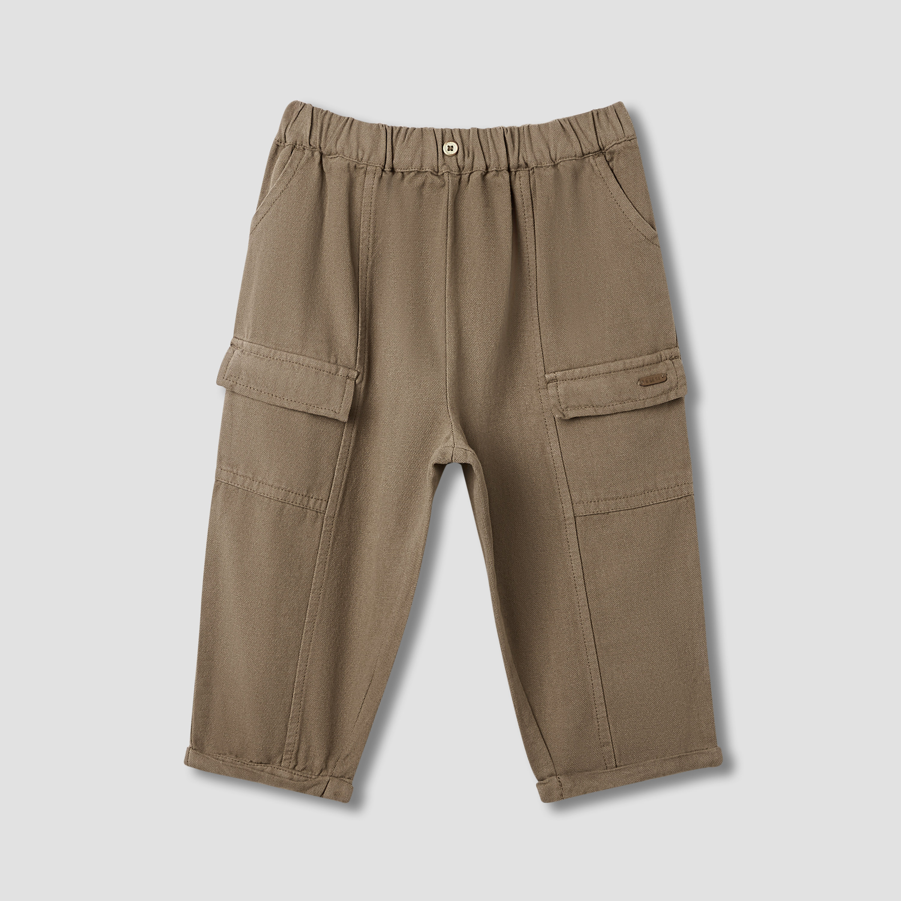 بنطلون سادة بجيوب وزر إغلاق من جيجلز-baby-boys-clothing-bottoms-trousers-image-5