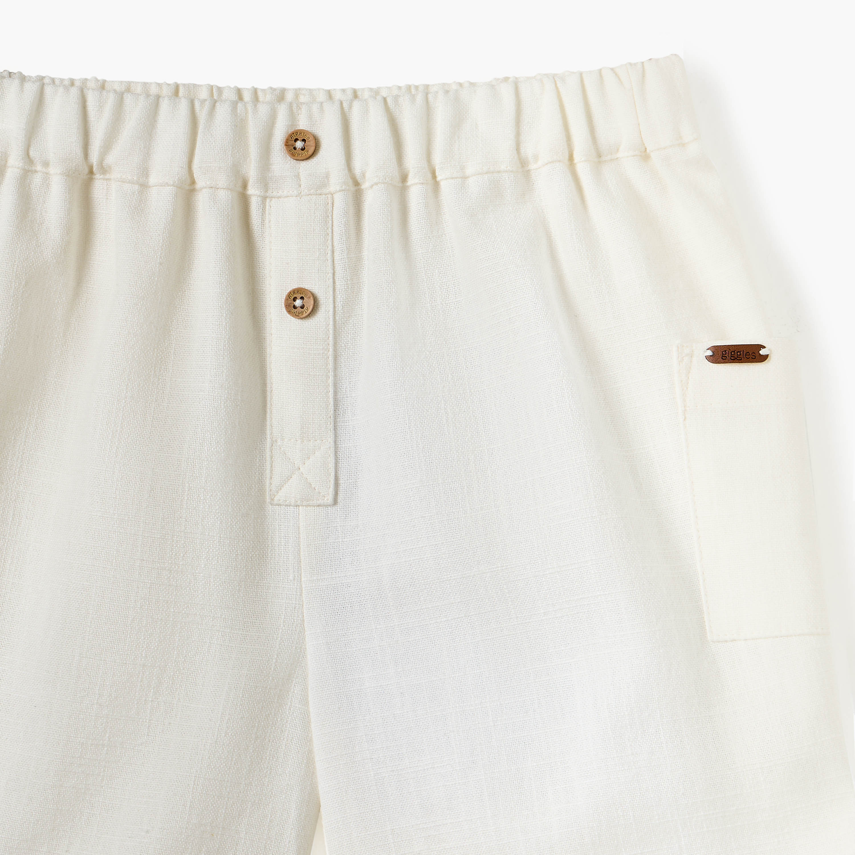 Giggles Solid Shorts with Elasticated Waistband and Pockets-baby-boys-clothing-bottoms-shorts-image-3