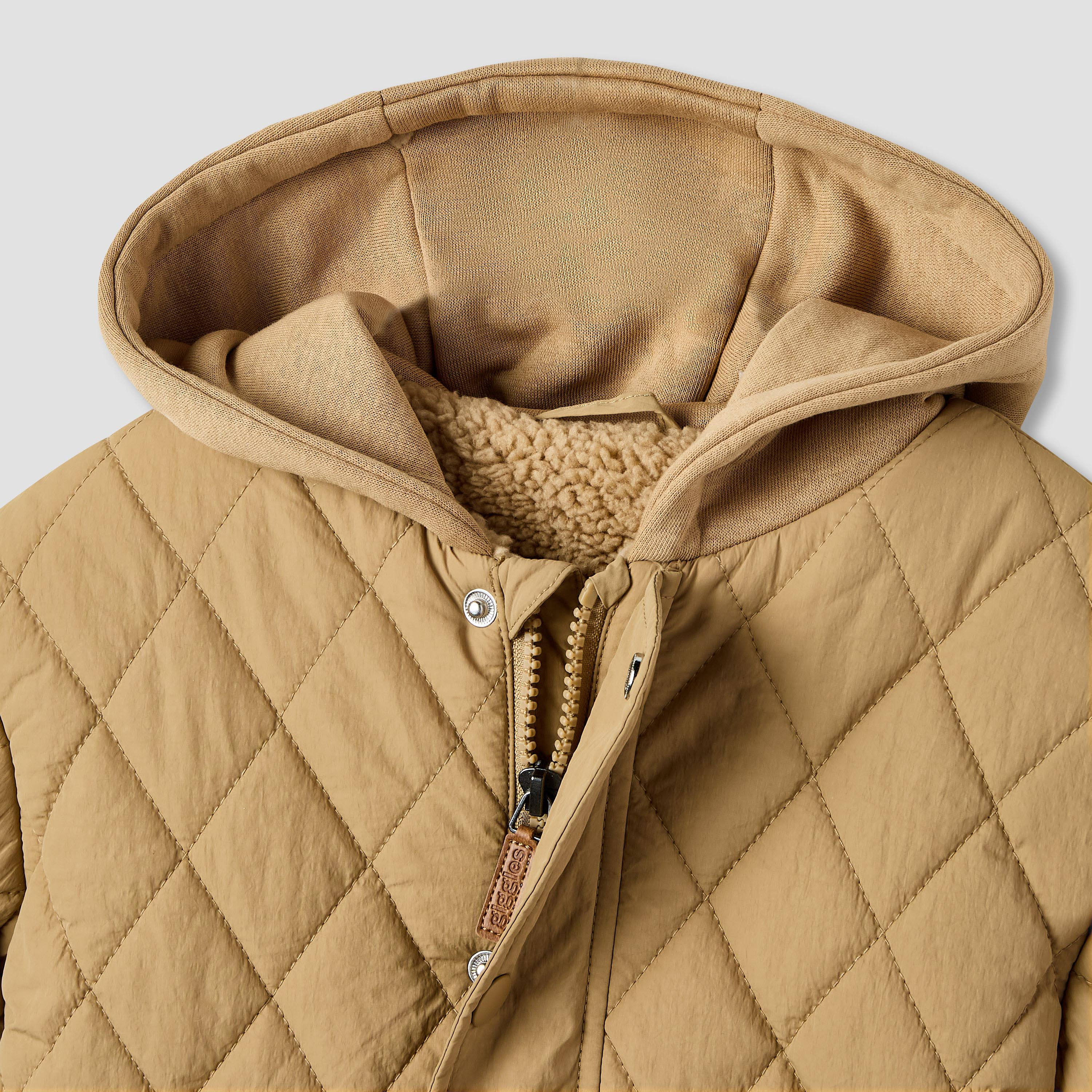 Giggles Quilted Heavy Jacket with Hood and Long Sleeves-baby-boys-clothing-jacketsandblazers-image-3