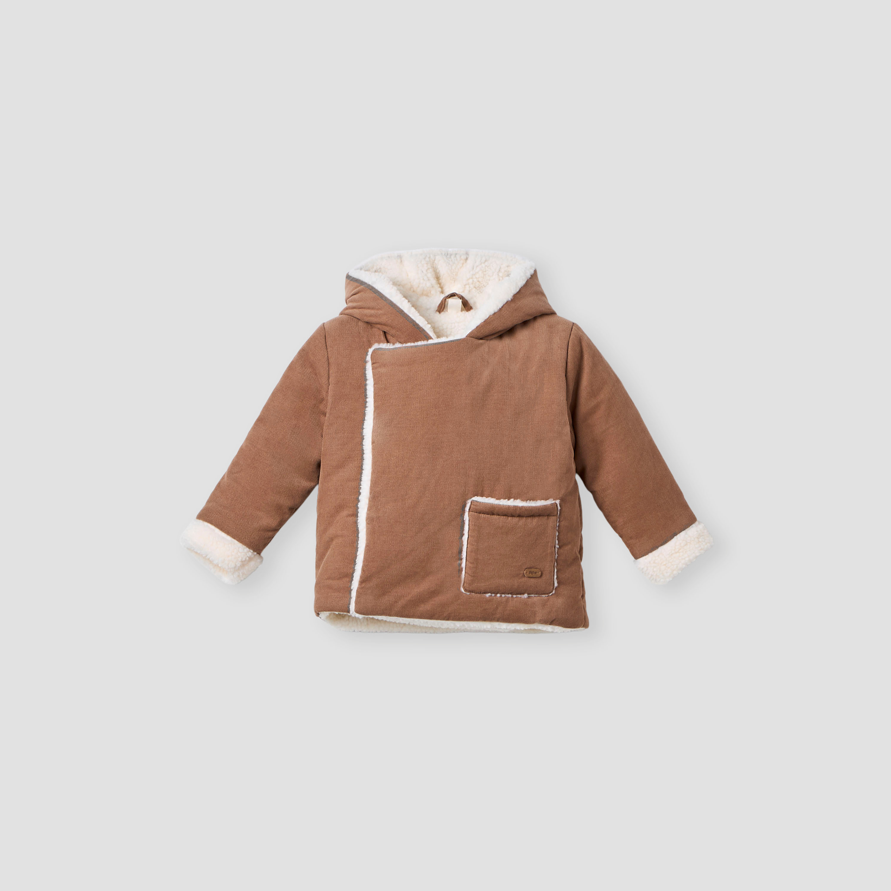 Giggles Solid Hooded Heavy Jacket with Long Sleeves-baby-boys-clothing-jacketsandblazers-image-1