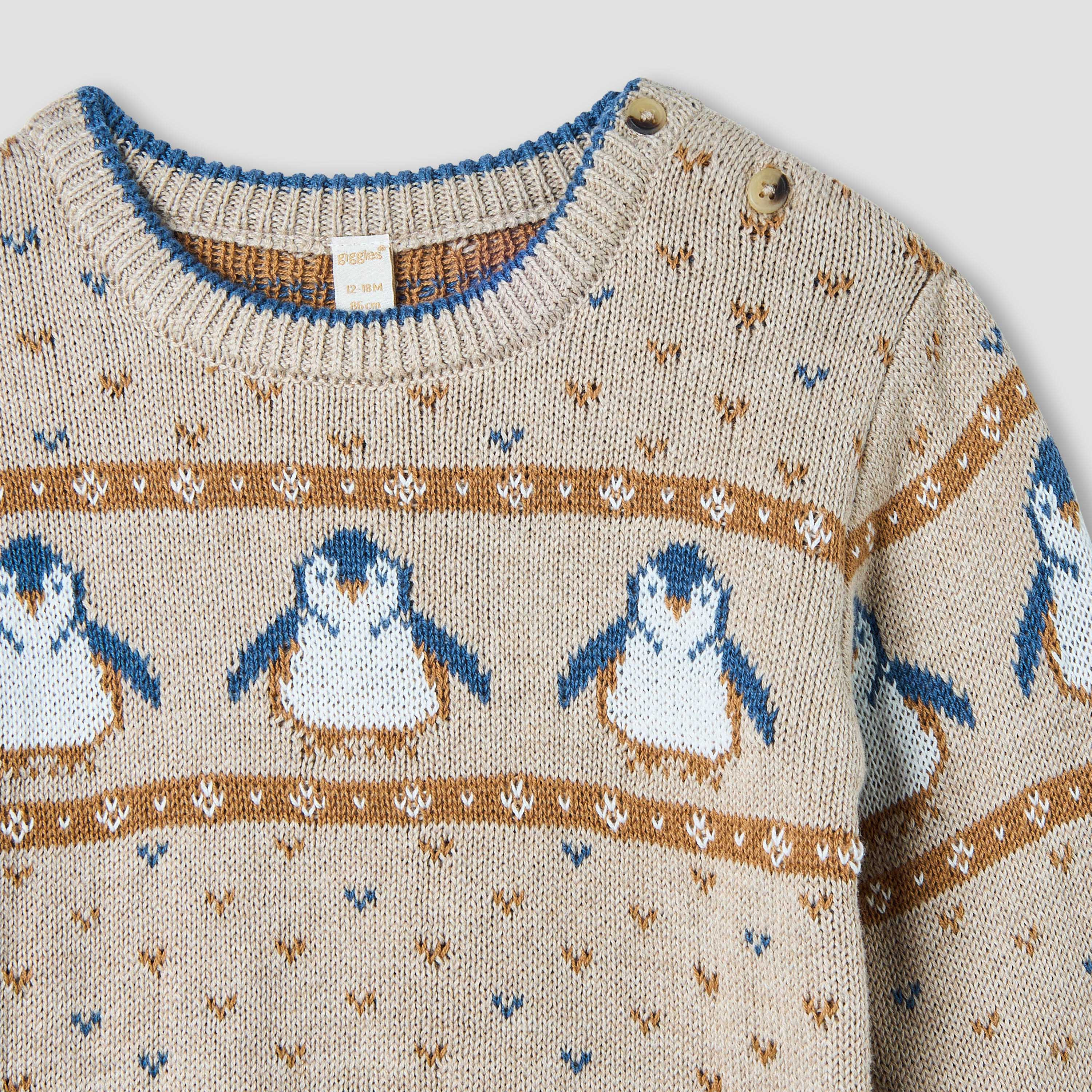 Giggles Textured Pullover with Long Sleeves-baby-boys-clothing-jumpersandcardigans-image-4