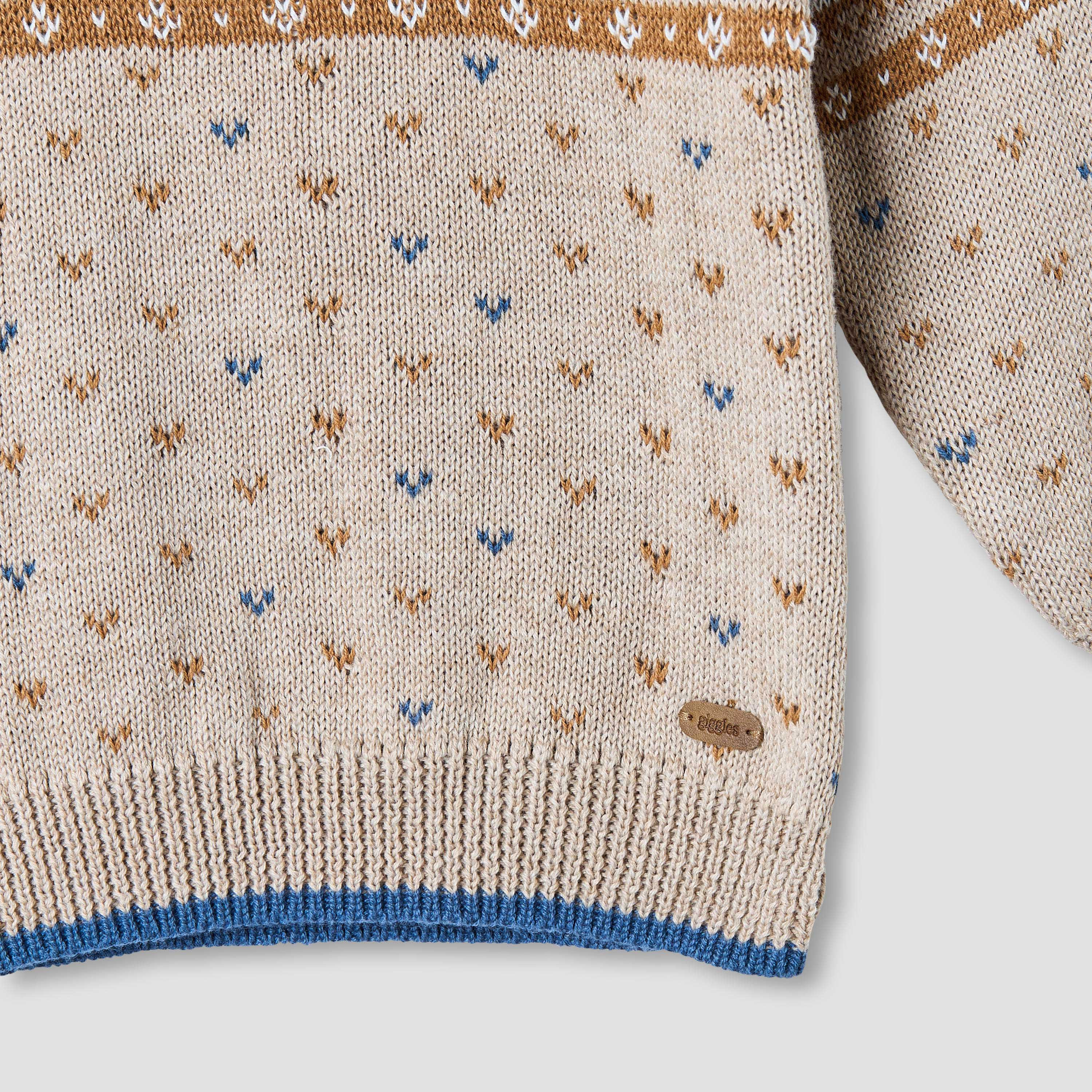 Giggles Textured Pullover with Long Sleeves-baby-boys-clothing-jumpersandcardigans-image-5