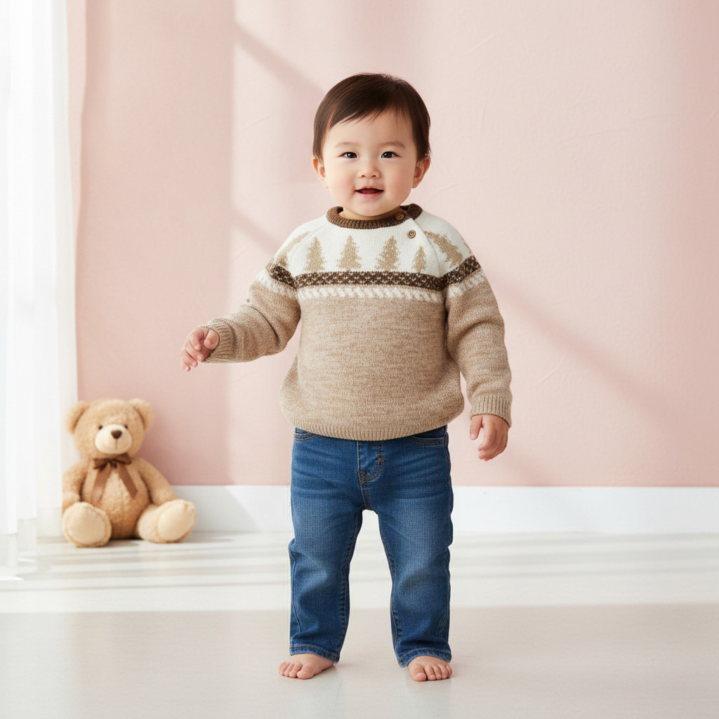 Giggles Tree Print Pullover with Long Sleeves-baby-boys-clothing-jumpersandcardigans-image-6