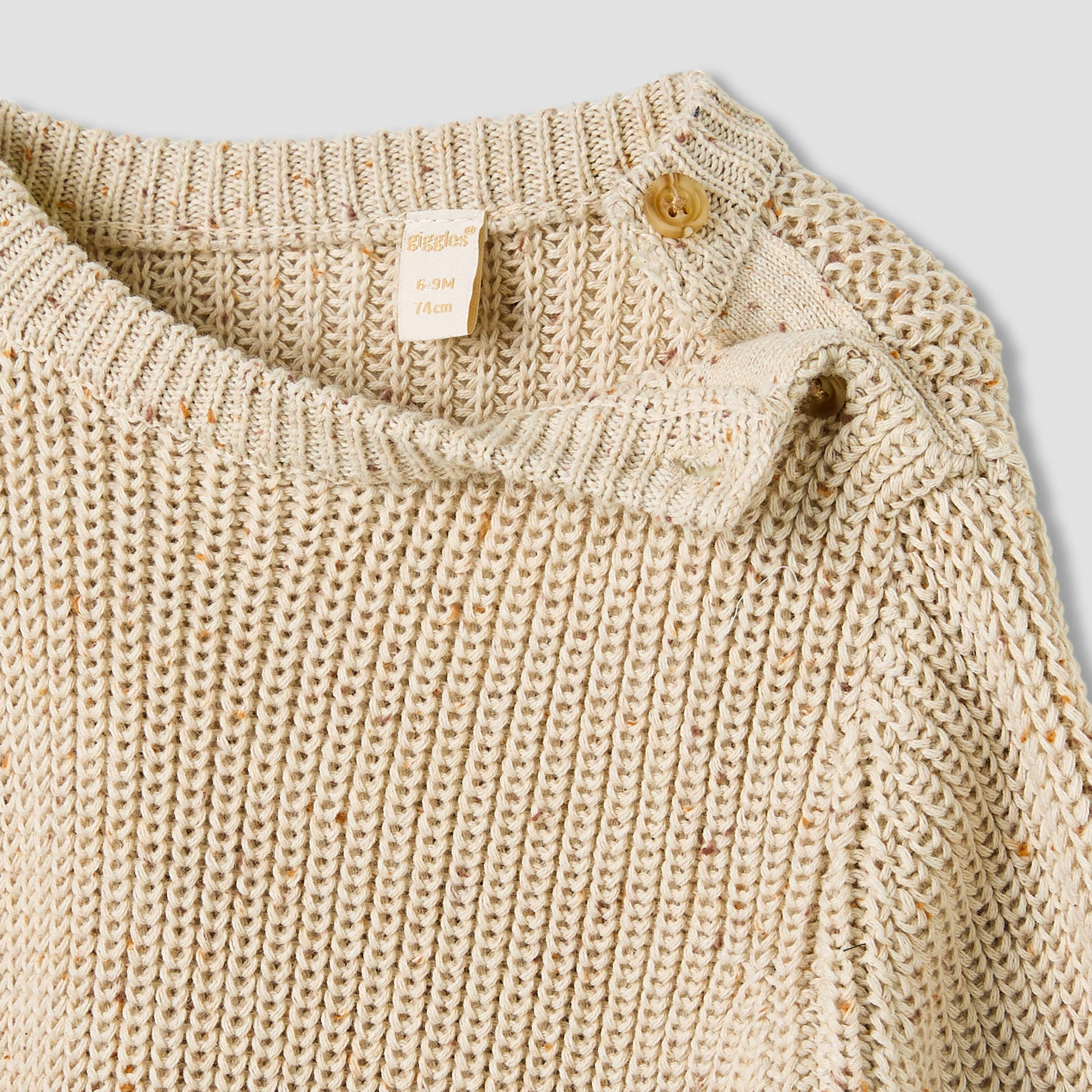 Giggles Striped Sweater with Long Sleeves and Button Closure-baby-boys-clothing-jumpersandcardigans-image-4