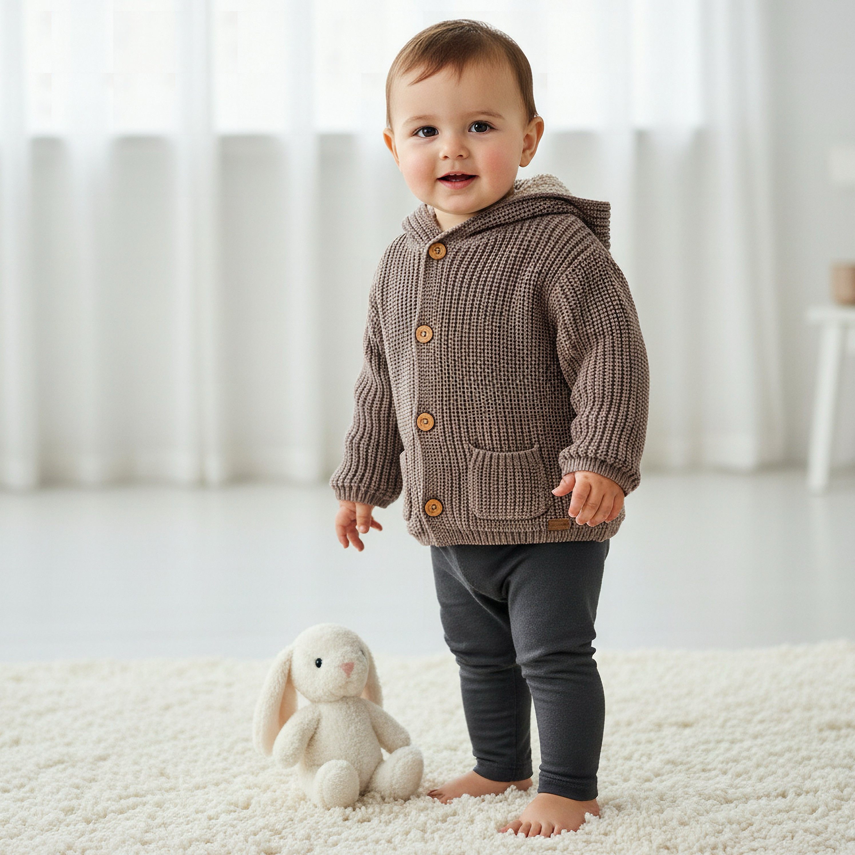 كارديجان بقبعة وجيوب من جيجلز-baby-boys-clothing-winterwear-jumpersandcardigans-image-1