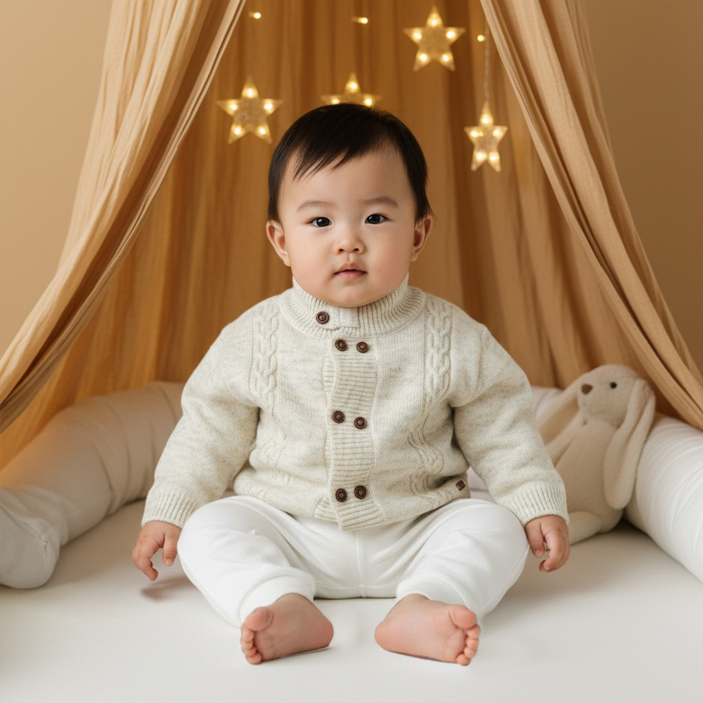 كارديجان بياقة عالية وأكمام طويلة من جيجلز-baby-boys-clothing-jumpersandcardigans-image-2