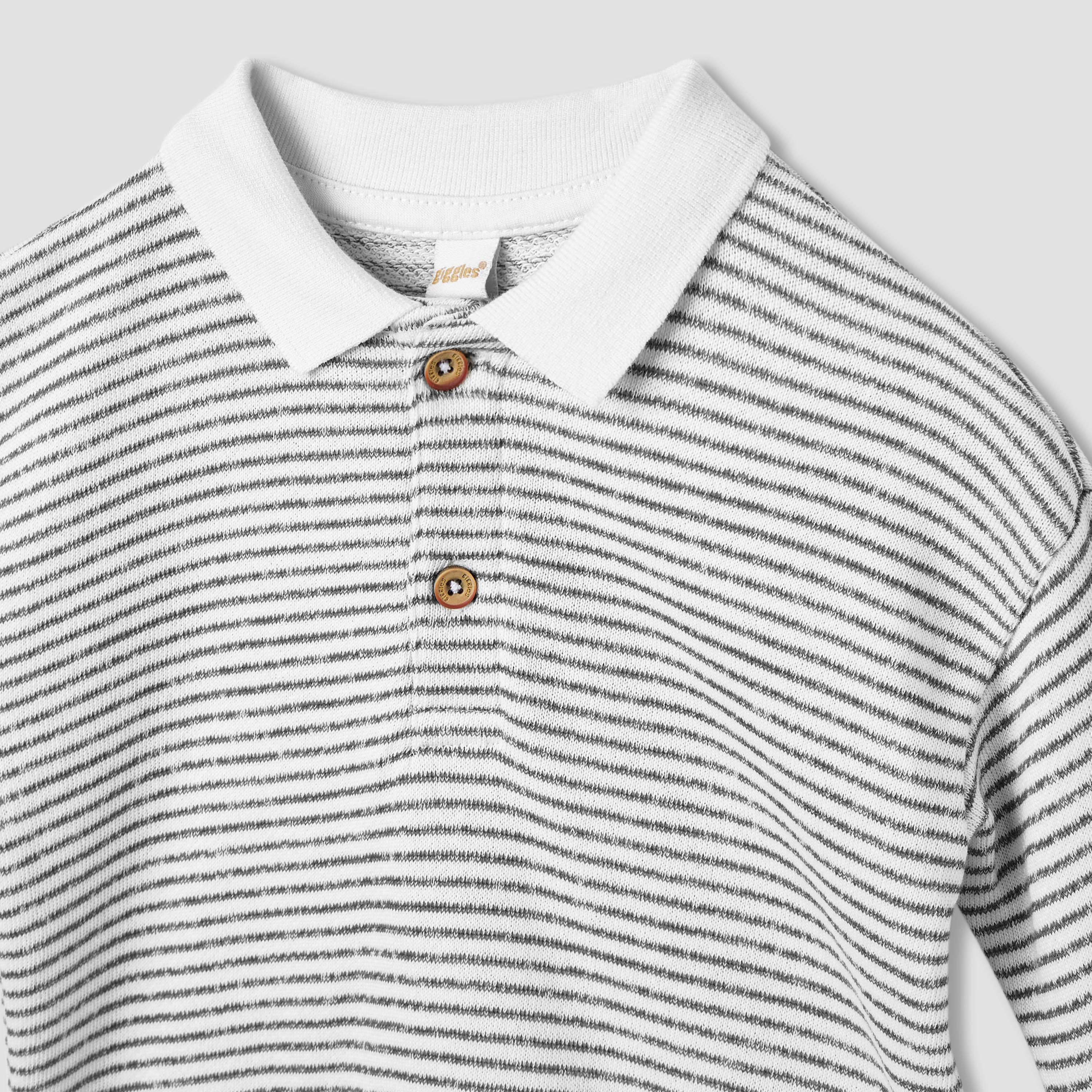 Giggles Striped Collared Sweatshirt with Long Sleeves-baby-boys-clothing-sweatshirts-image-3