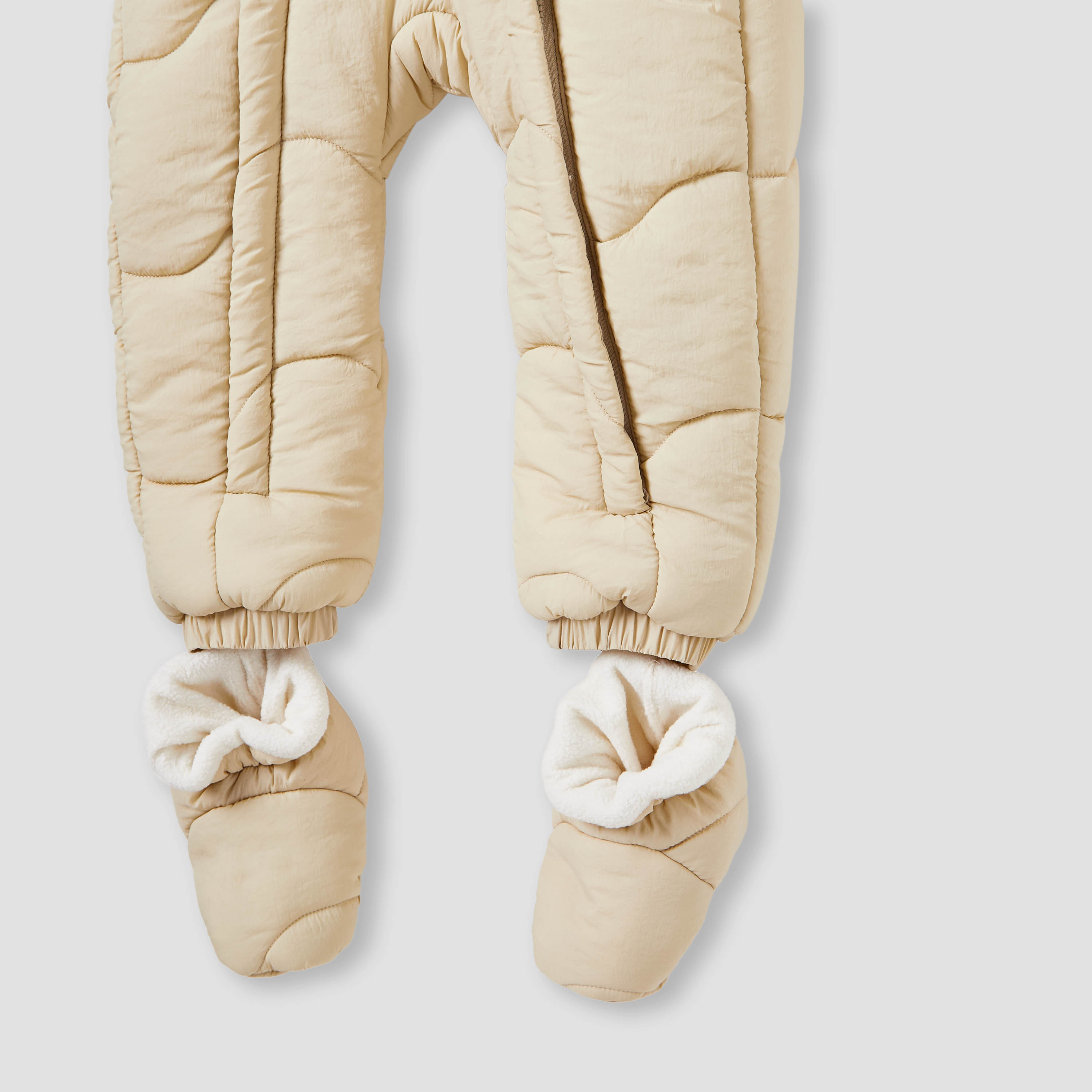 Giggles Quilted Hooded Coverall with Long Sleeves and Zip Closure-baby-boys-clothing-rompers-image-4