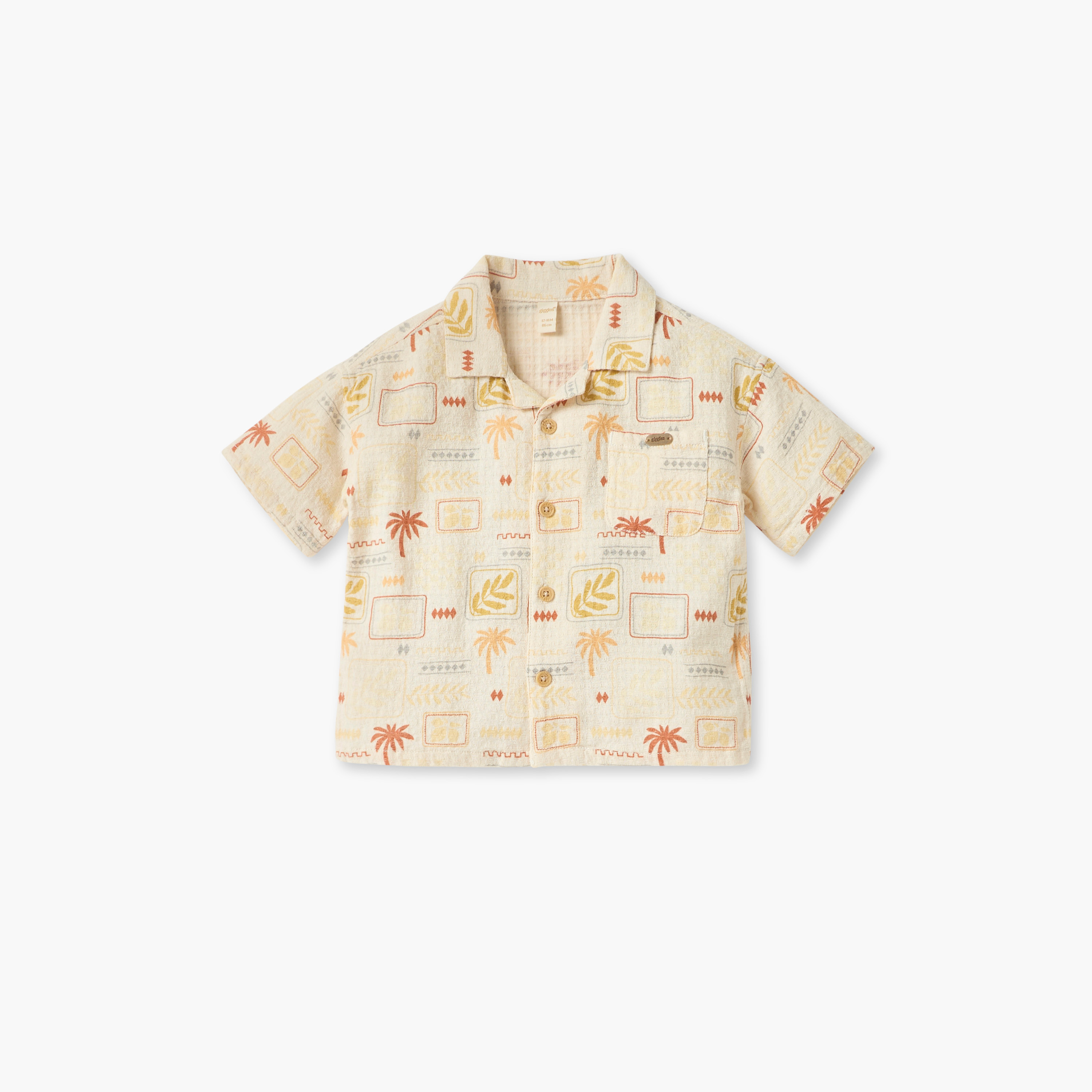 Giggles All-Over Palm Print Shirt and Shorts Set-baby-boys-clothing-setsandcoords-image-2