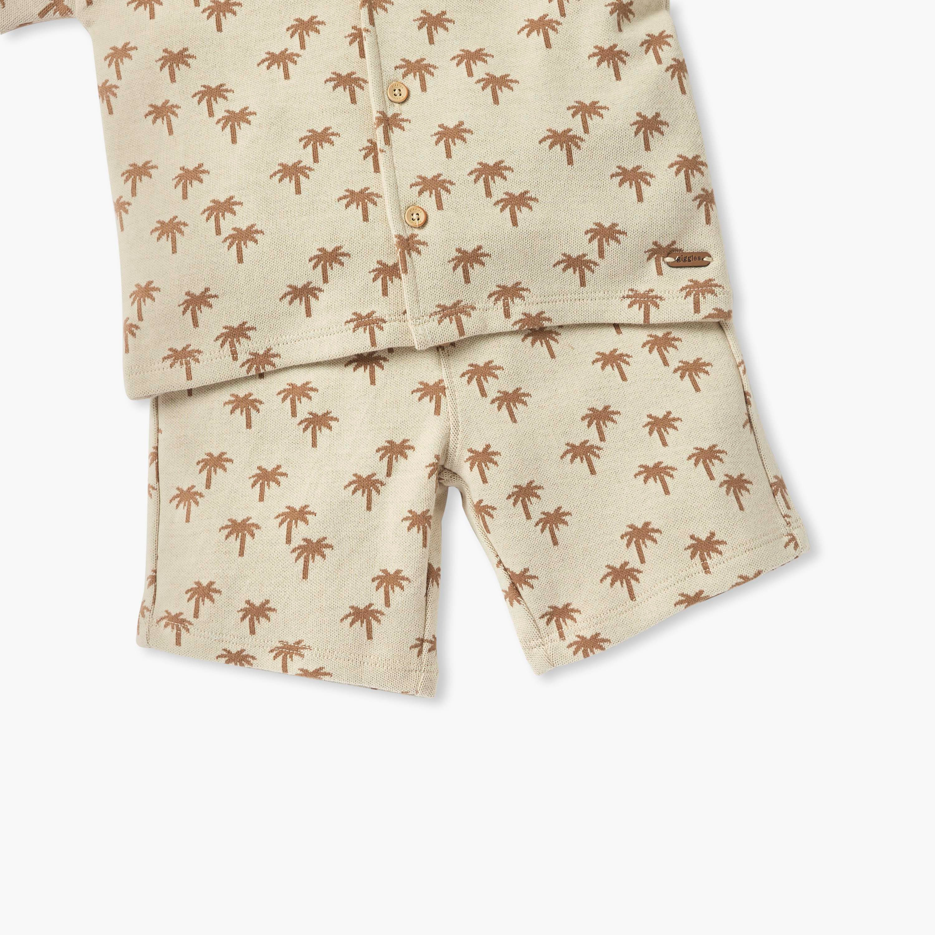 طقم قميص وشورت بطبعات شجرة النخيل من جيجلز-baby-boys-clothing-setsandcoords-image-5