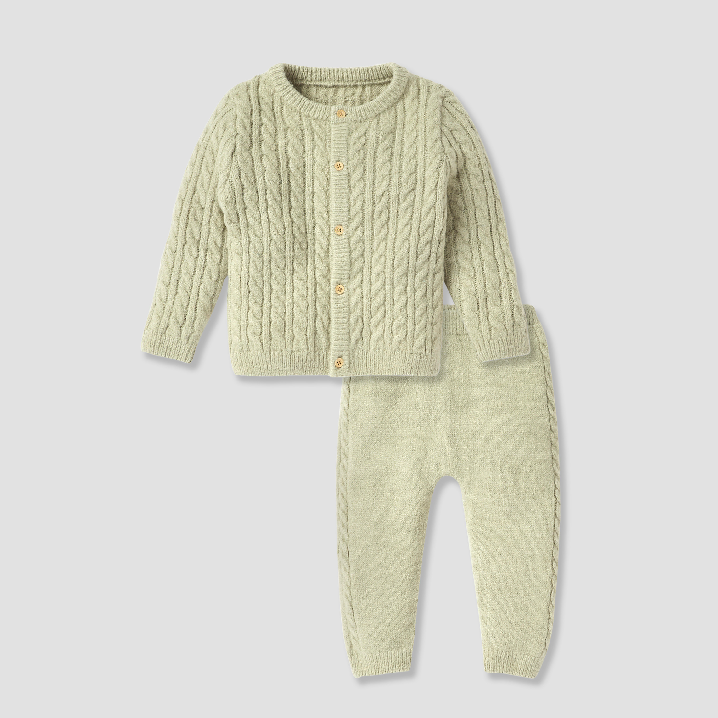 Giggles Cable Knit Shirt and Pant Set-baby-boys-clothing-winterwear-setsandcoords-image-1