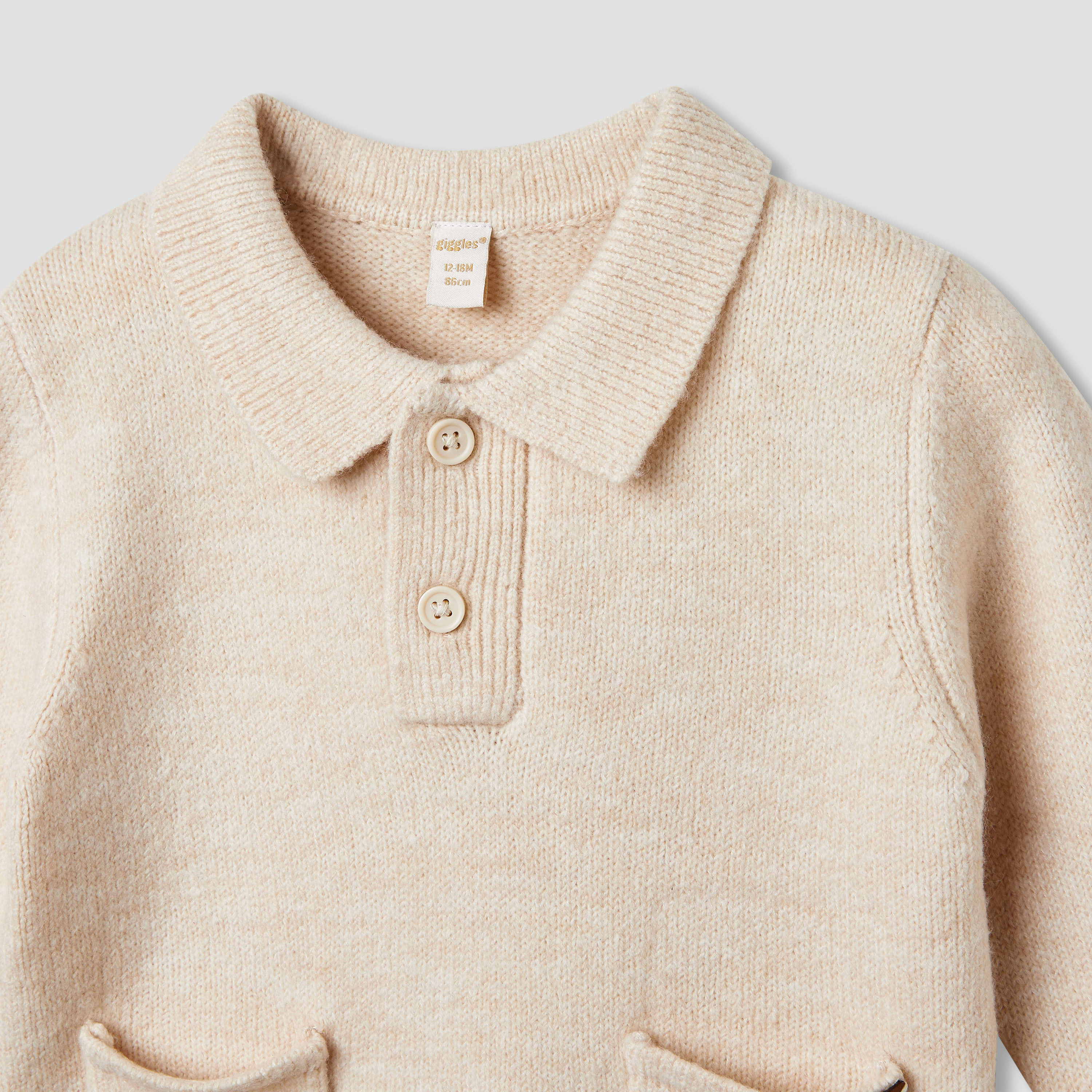 Giggles Textured Polo T-shirt and Pants Set-baby-boys-clothing-winterwear-setsandcoords-image-4