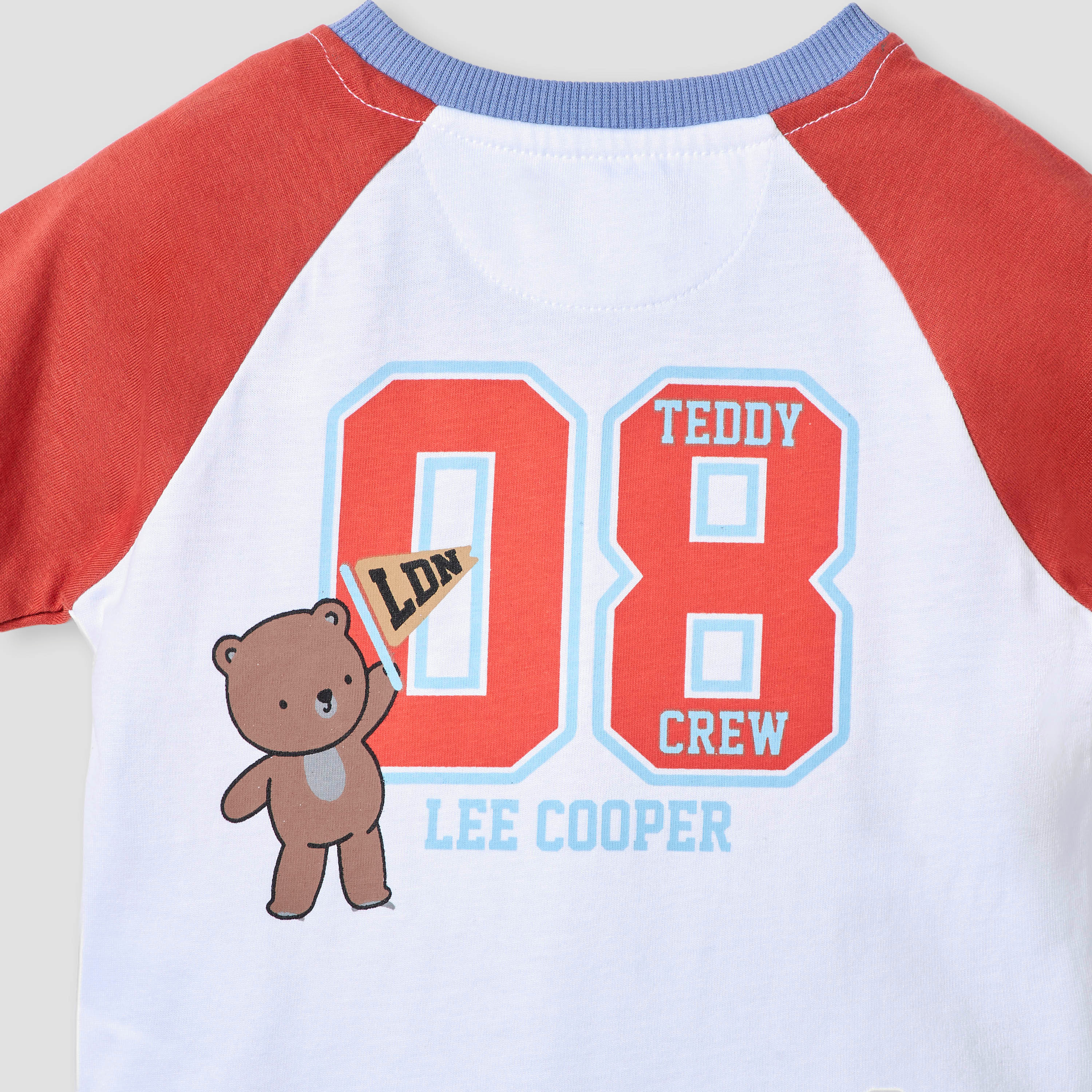 Lee Cooper Teddy Bear Print T-shirt with Raglan Sleeves-baby-boys-clothing-tshirtsandpolos-image-5